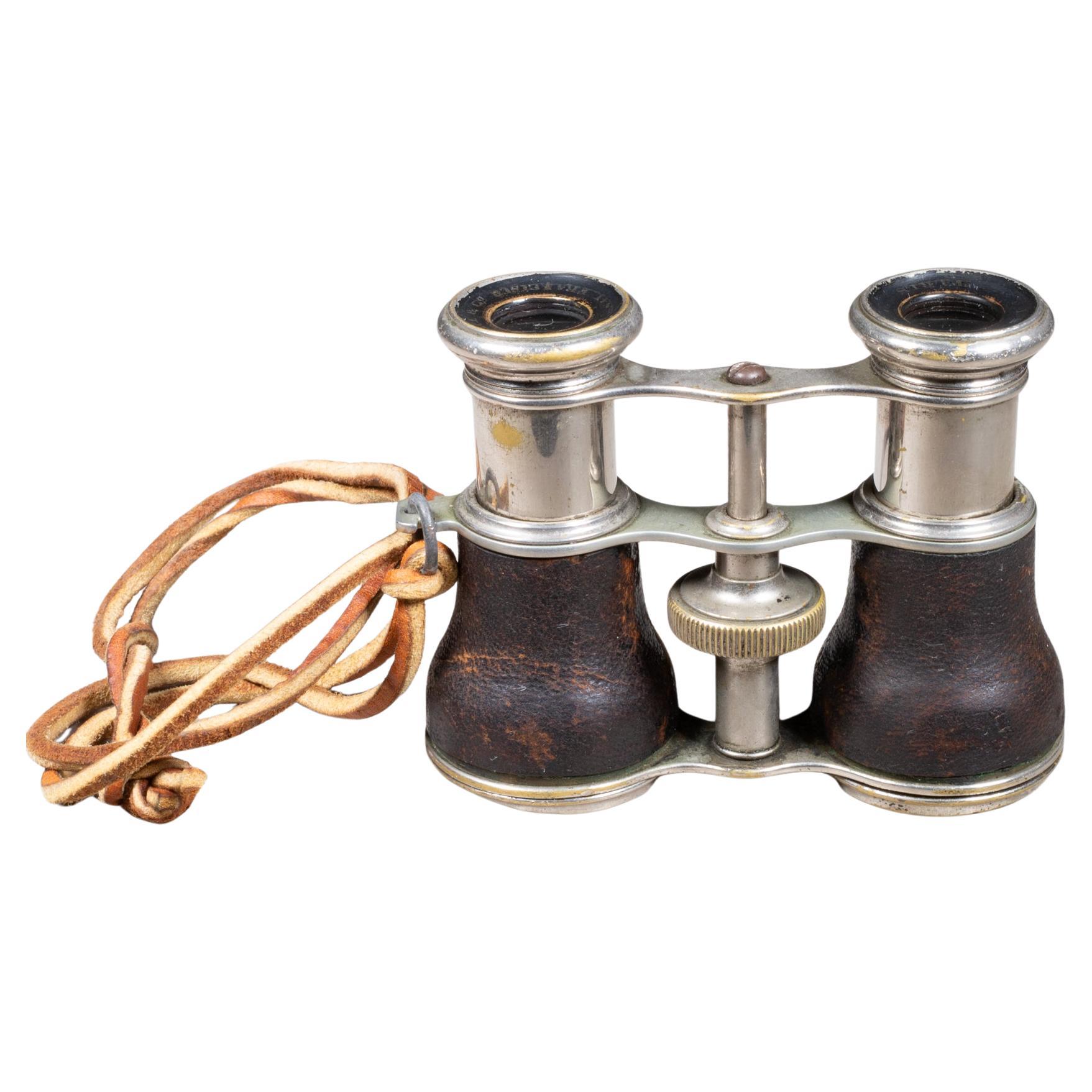 19th c. Leather Wrapped Binoculars