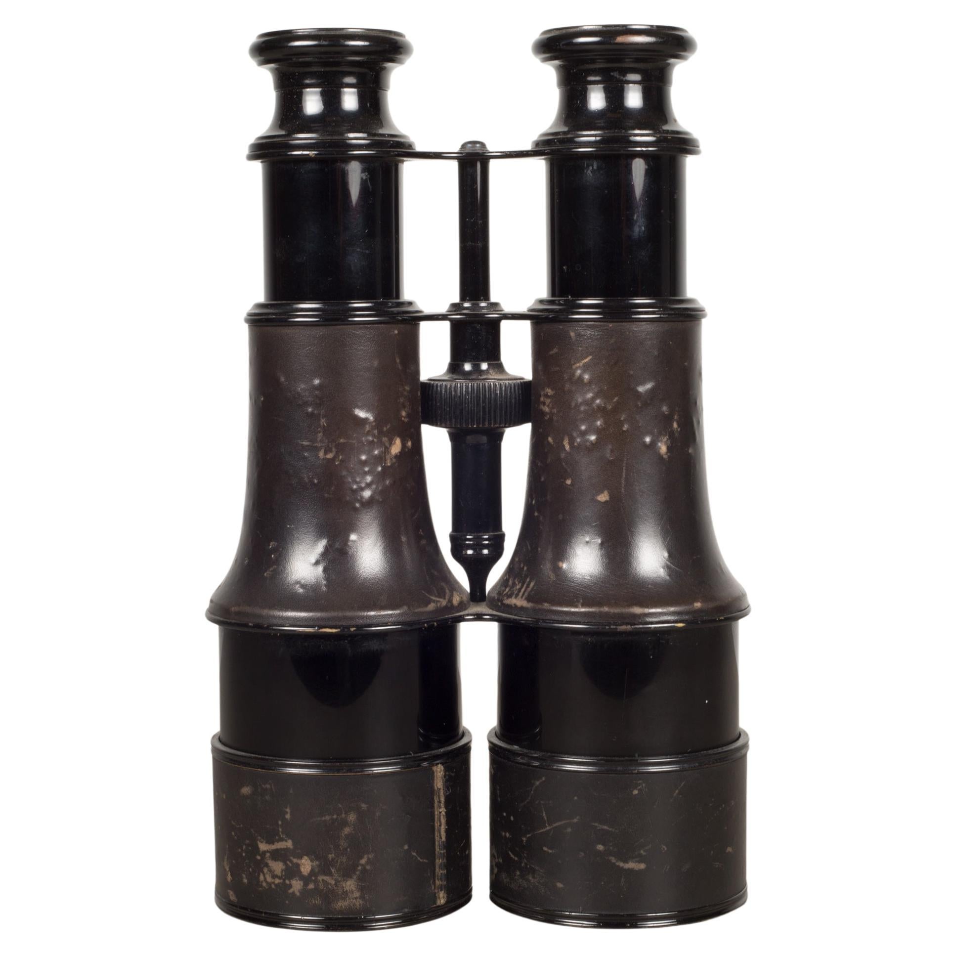 19th C. Leather Wrapped "LeMaire Fabt Paris" Binoculars c.1880 For Sale