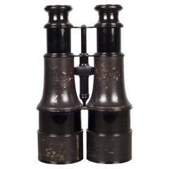 Antique 19th C. Leather Wrapped "LeMaire Fabt Paris" Binoculars c.1880