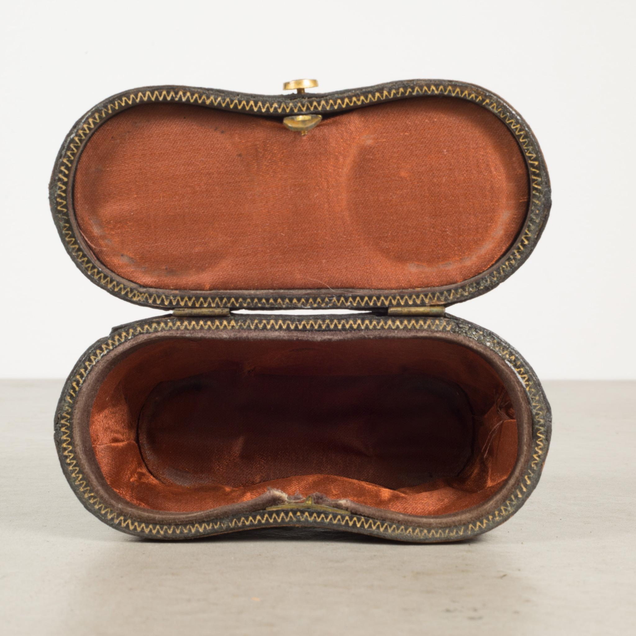 19th C. Leather Wrapped Opera Binoculars and Case C.1880 4