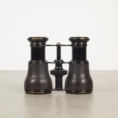 19th C. Leather Wrapped Opera Binoculars and Case C.1880