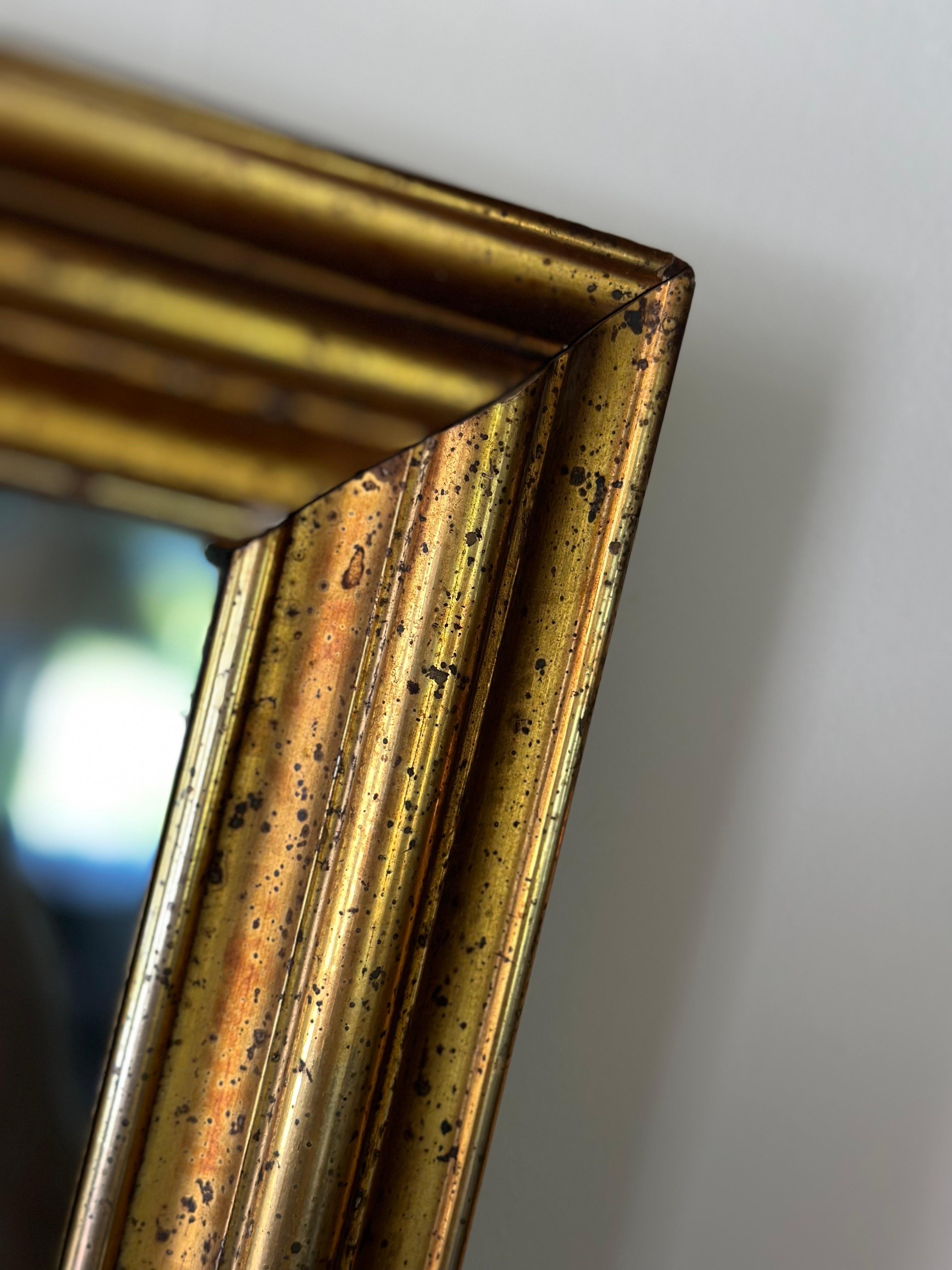 19th C. Lemon gilt framed mirror 6