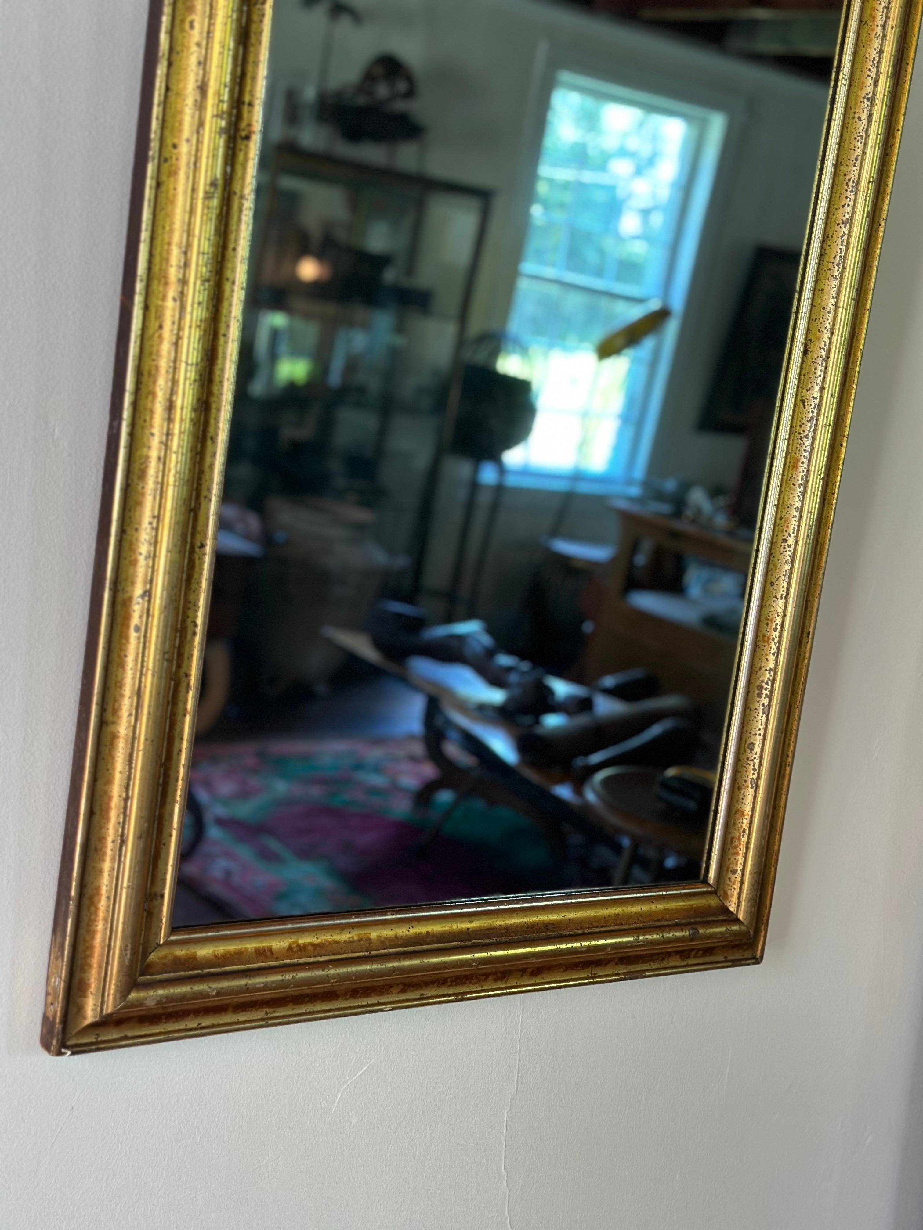 Mirror 19th C. Lemon gilt framed mirror