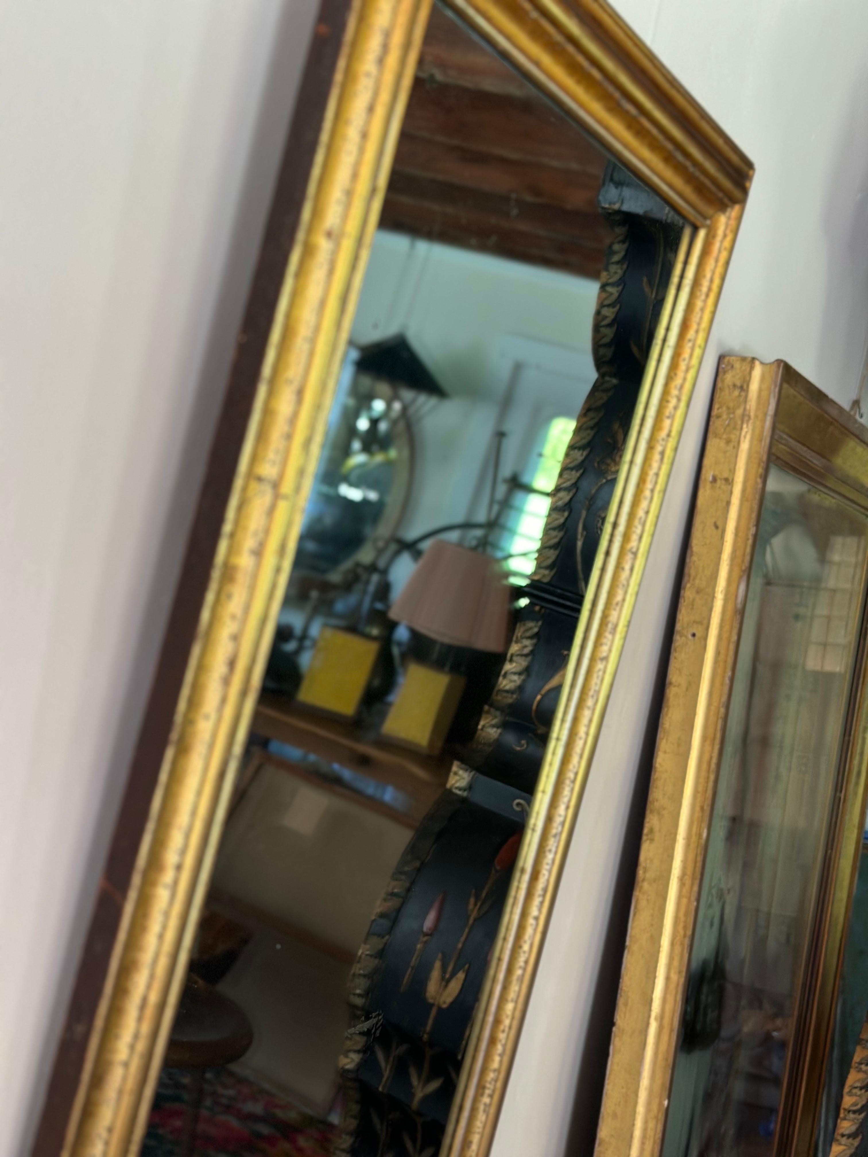 19th C. Lemon gilt framed mirror 3