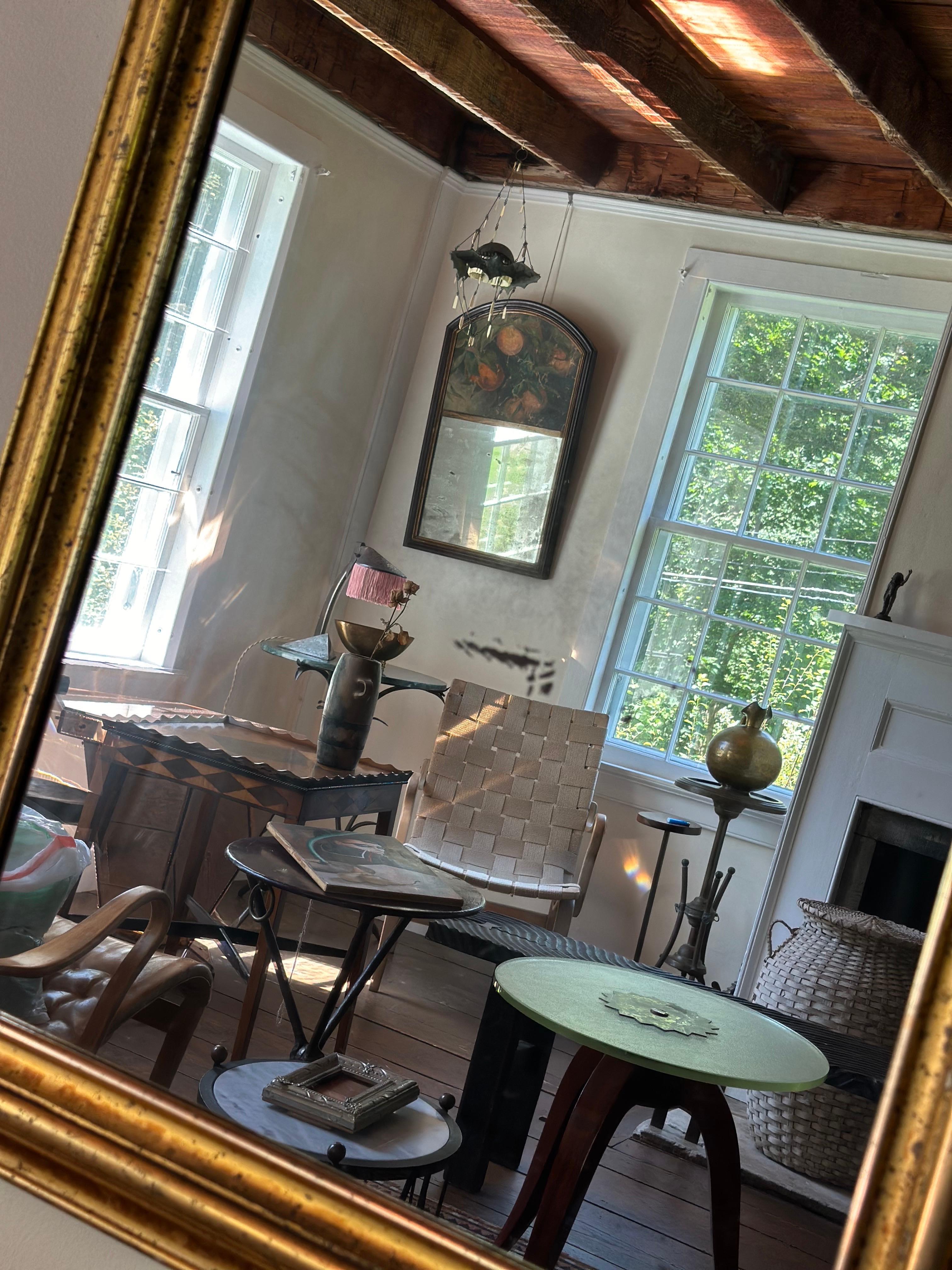 19th C. Lemon gilt framed mirror 4