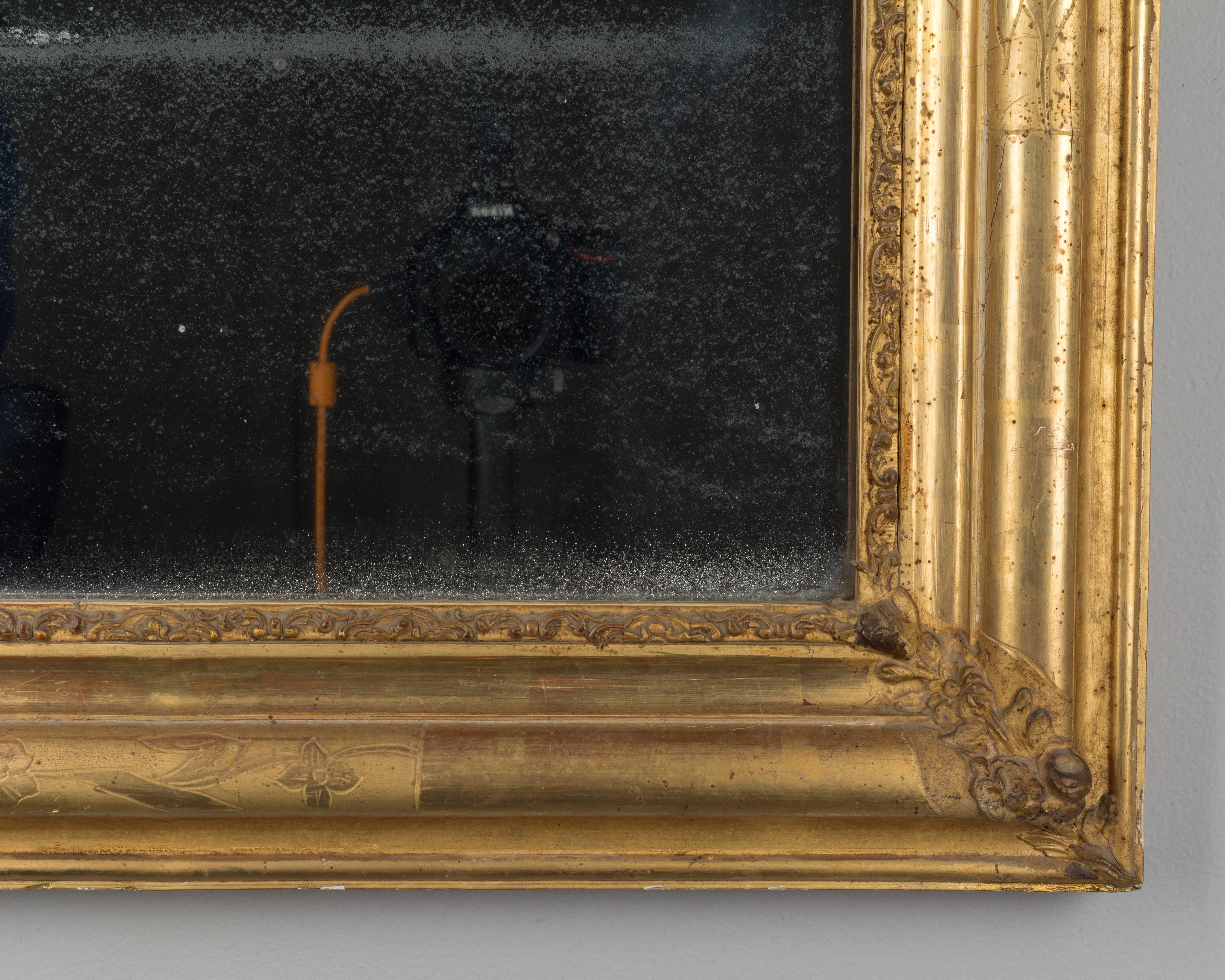 19th Century Louis Philippe Gilded Mirror 1