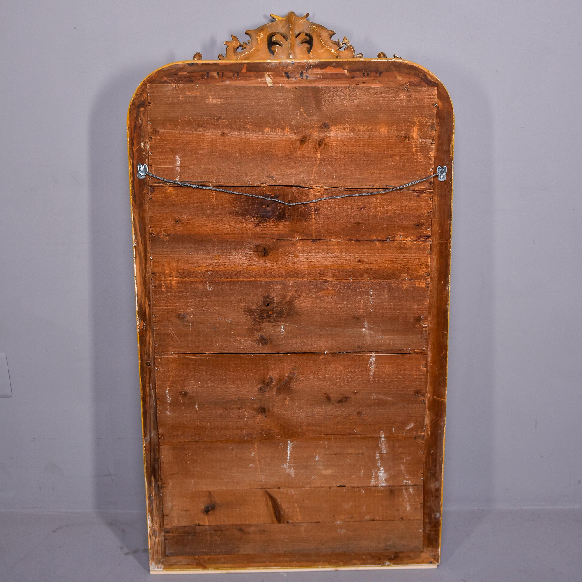 19th Century Louis Philippe Gilt Mirror with Crown For Sale 9
