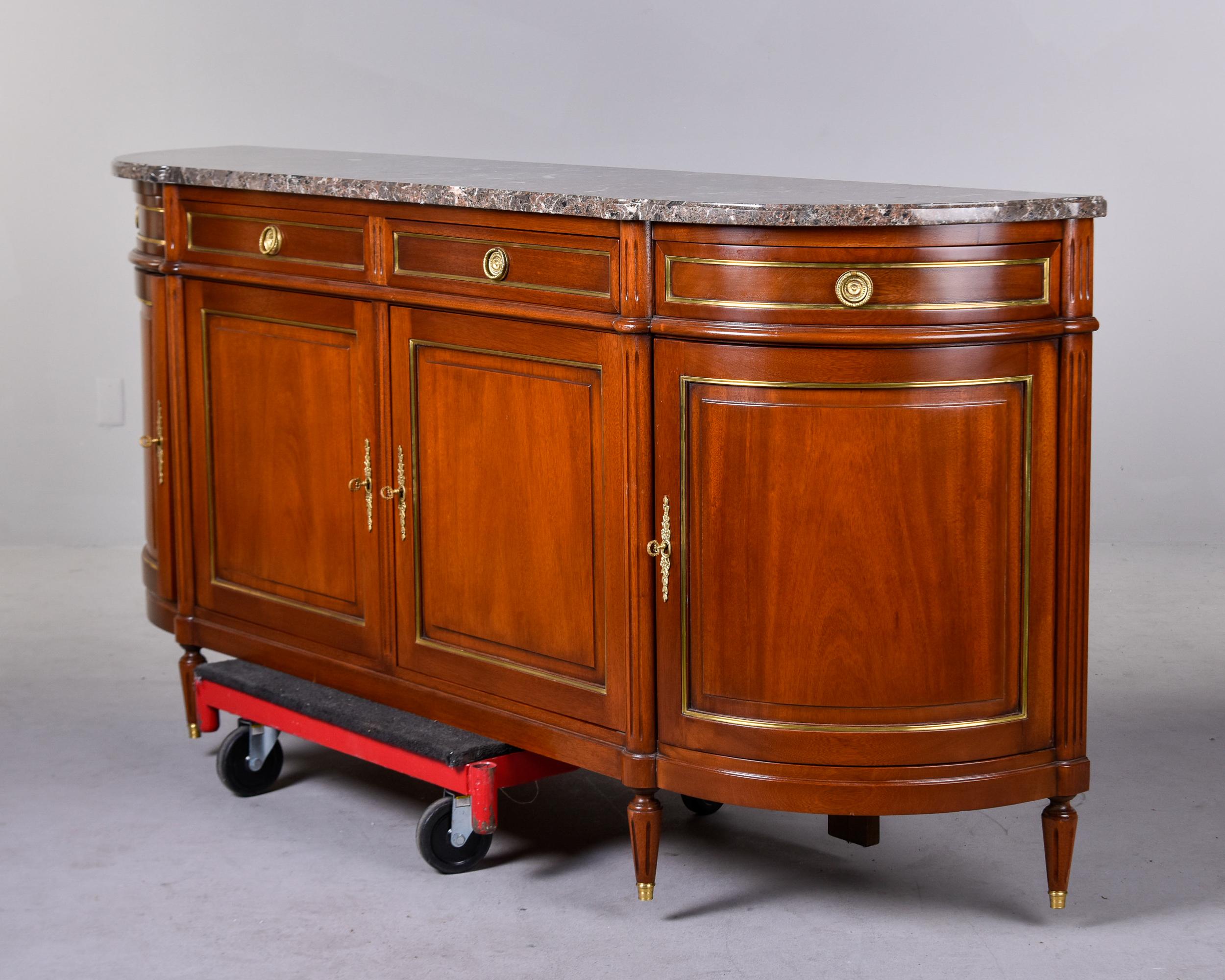 19th Century Louis Philippe Sideboard with Marble Top For Sale 7