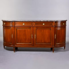 19th Century Louis Philippe Sideboard with Marble Top