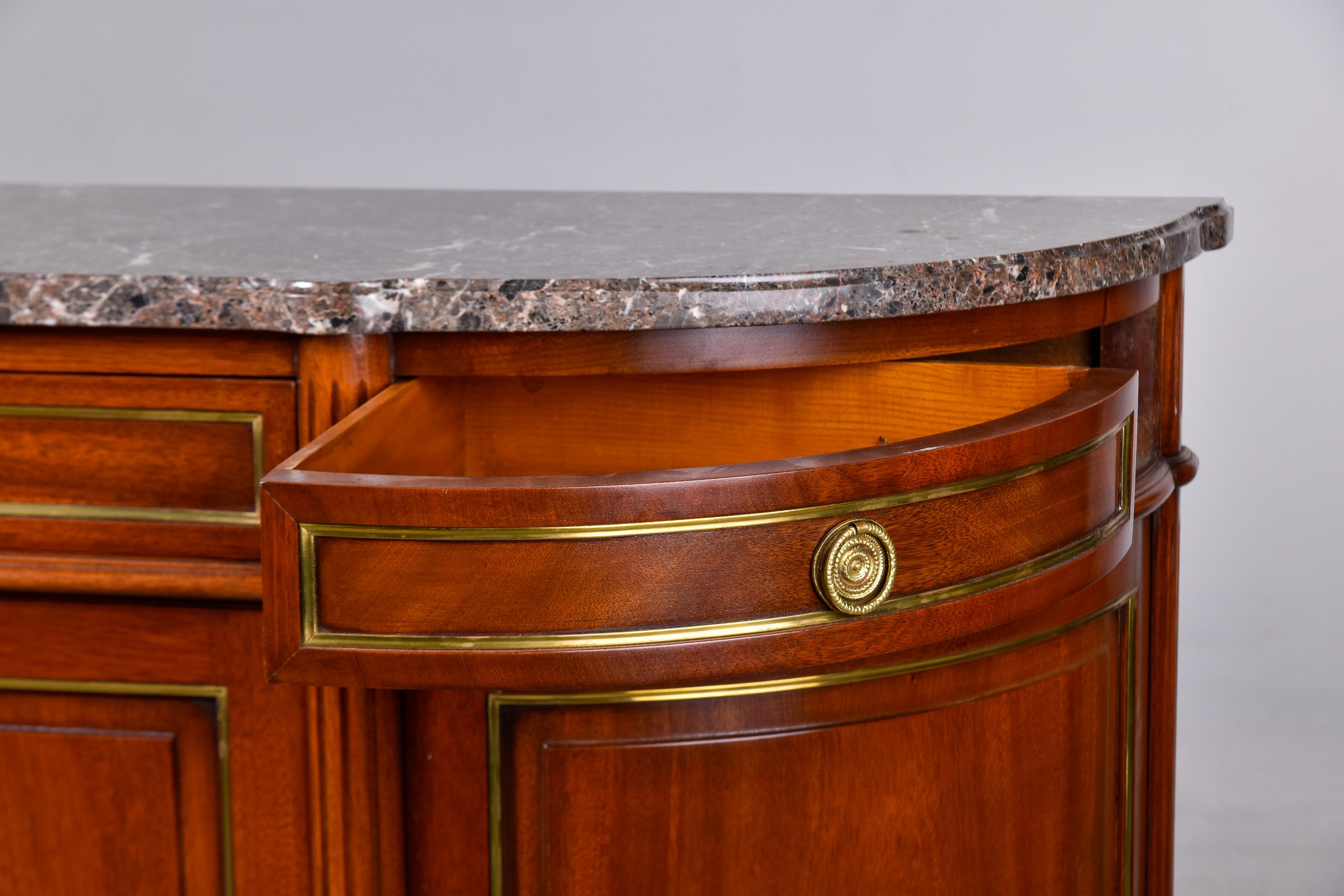 French 19th Century Louis Philippe Sideboard with Marble Top For Sale