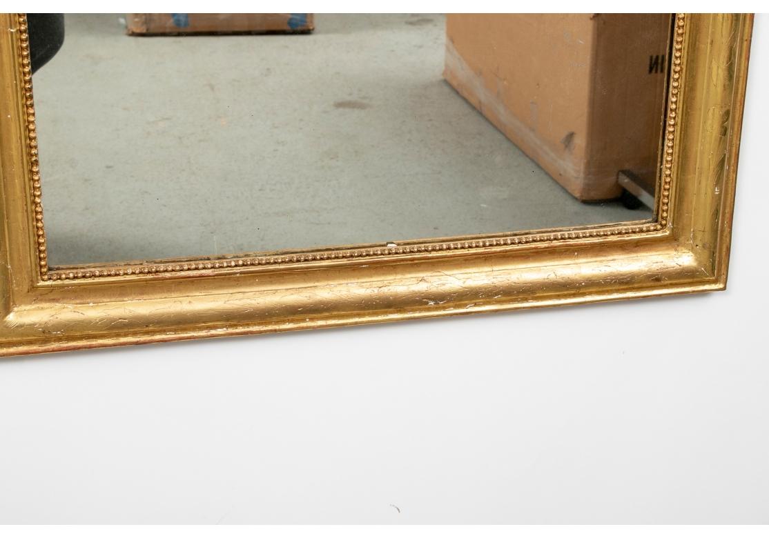 Louis Philippe 19th C. Louis Phillippe Style Gilt Decorated Mirror For Sale