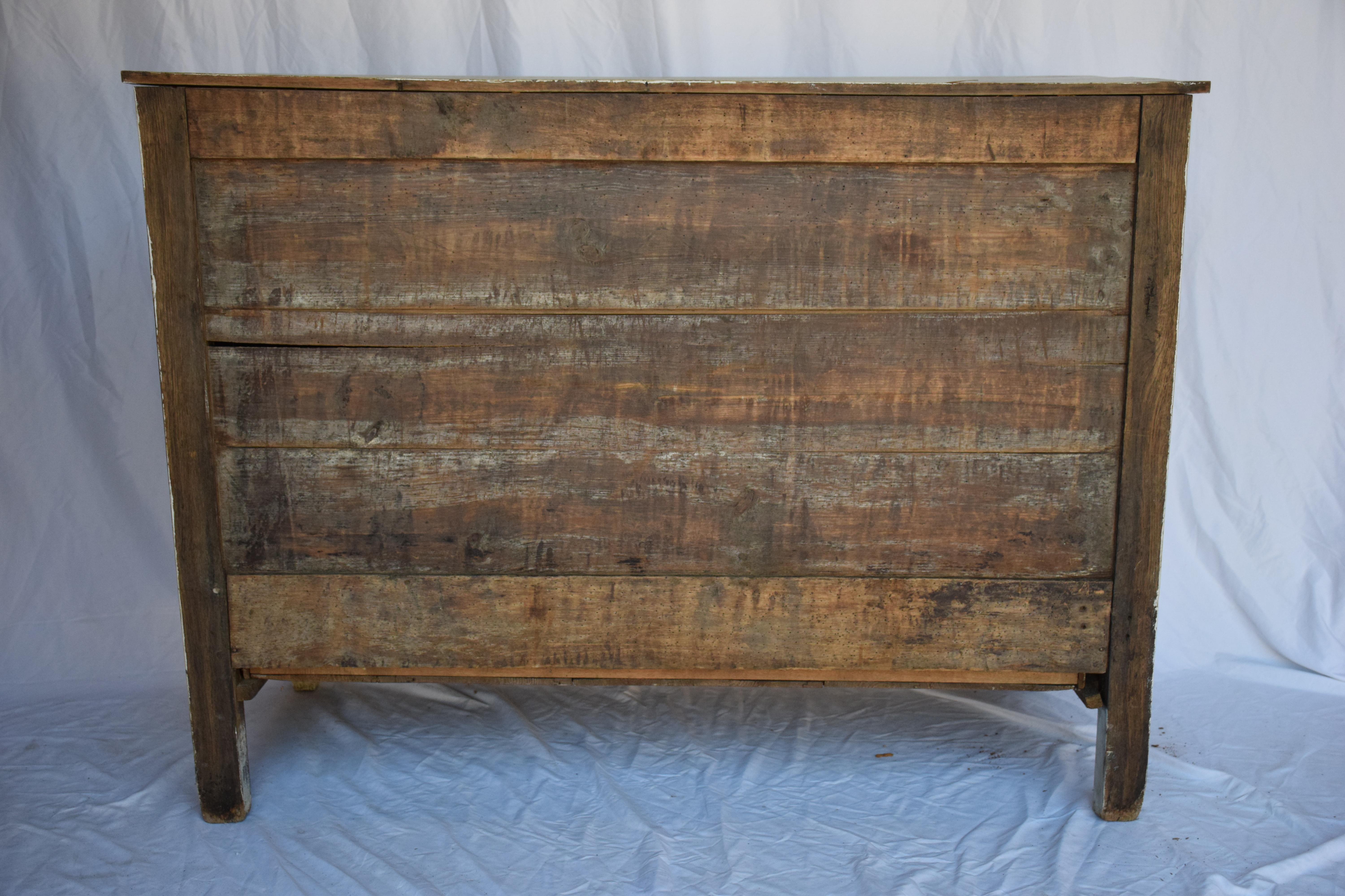 19th C. Louis XVI Painted Commode For Sale 4