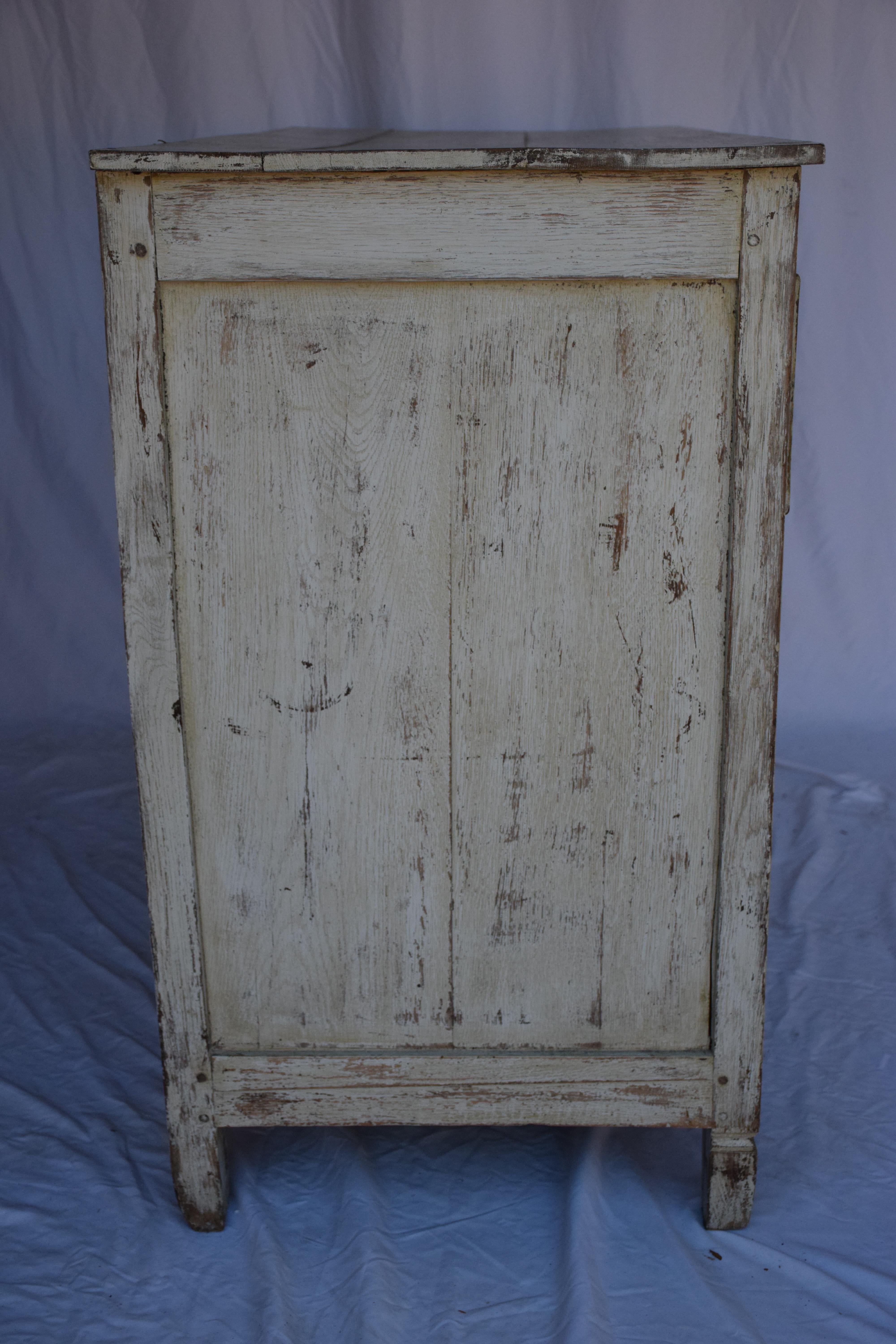 19th C. Louis XVI Painted Commode For Sale 7