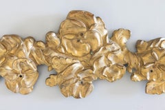 19th C. Louis XVI Style French Gilt Bronze Floral Garland Wall Swag Ornament