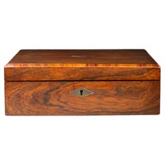 19th c. Mahogany Campaign Writing Lap Desk c.1800s