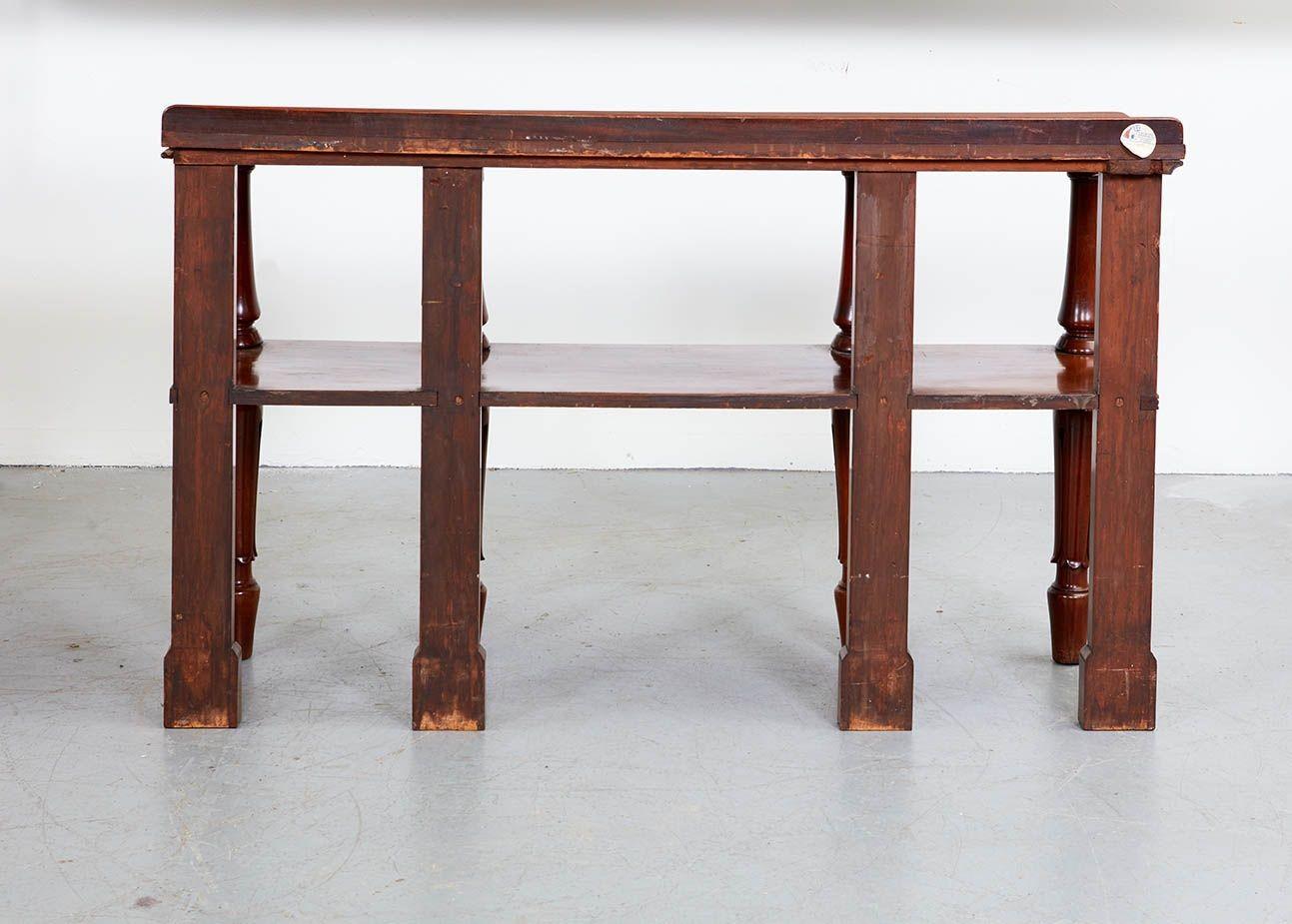 19th c. Mahogany Double Shelf Etagere For Sale 5