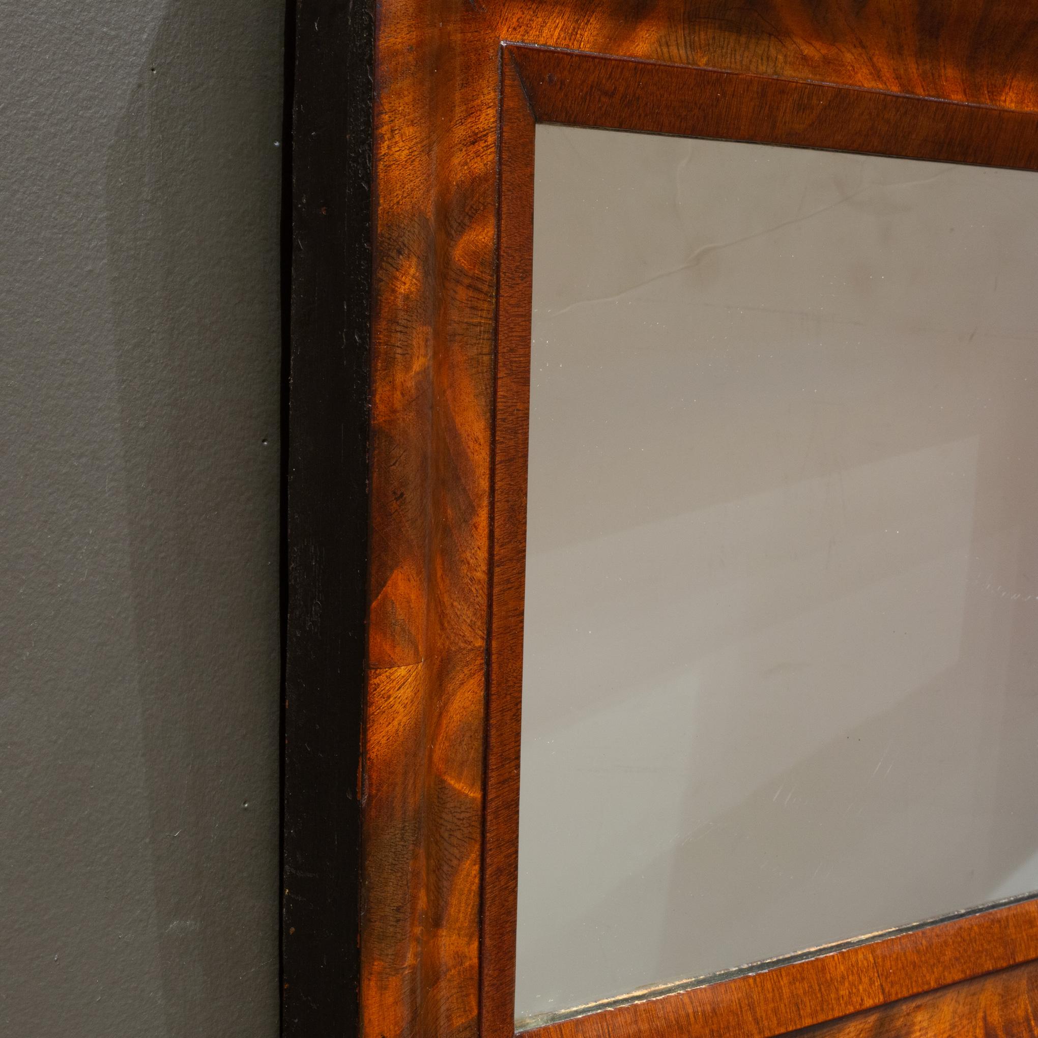 ABOUT

A 19th c. Mahogany Ogee mirror. In good antique condition with age appropriate signs of wear.

    CREATOR Unknown.
    DATE OF MANUFACTURE 19th century. 
    MATERIALS AND TECHNIQUES Mahogany, Mirror. 
    CONDITION Good. Wear consistent