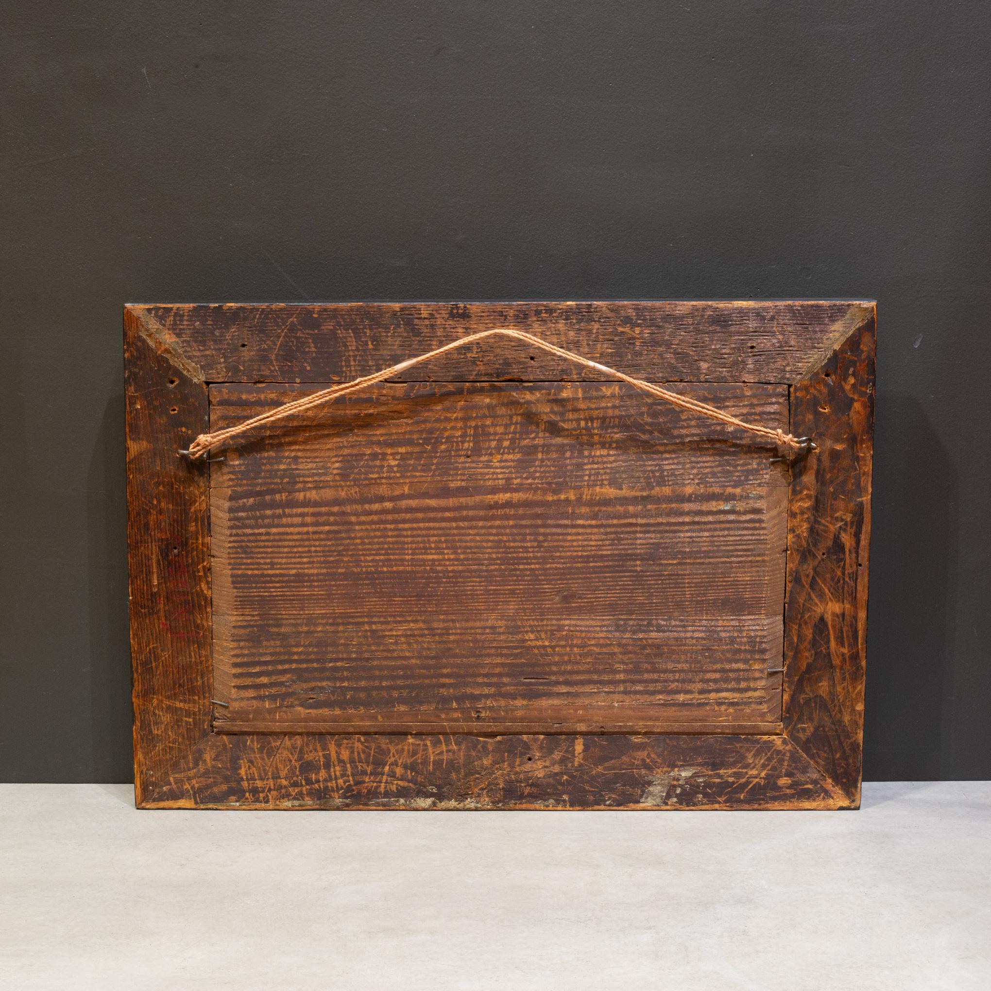19th Century 19th c. Mahogany Ogee Mirror For Sale