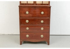 19th C. Mahogany Secretary Bookcase for Restoration