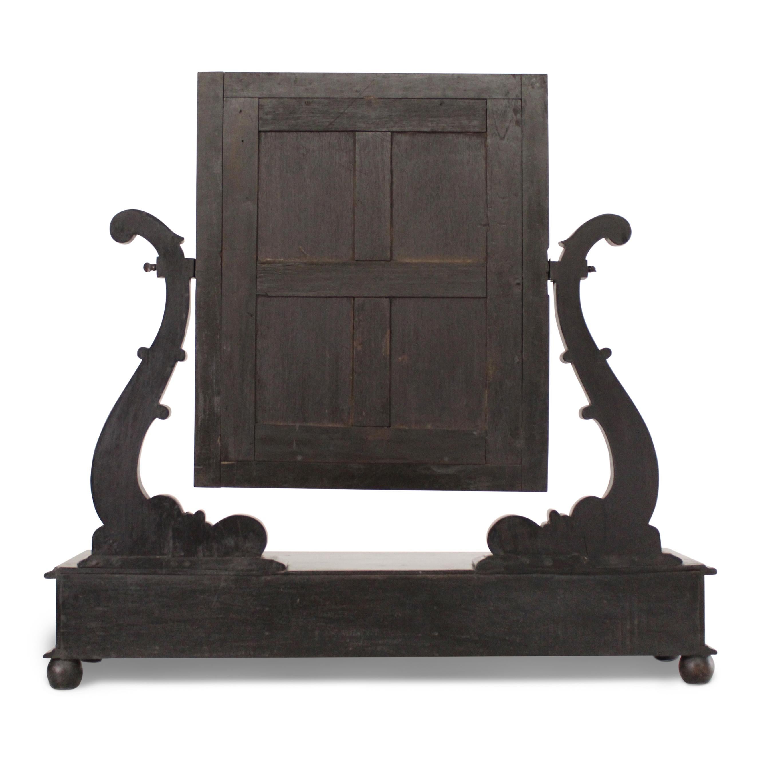 19th C. Mahogany Table Vanity In Good Condition For Sale In West Hollywood, CA