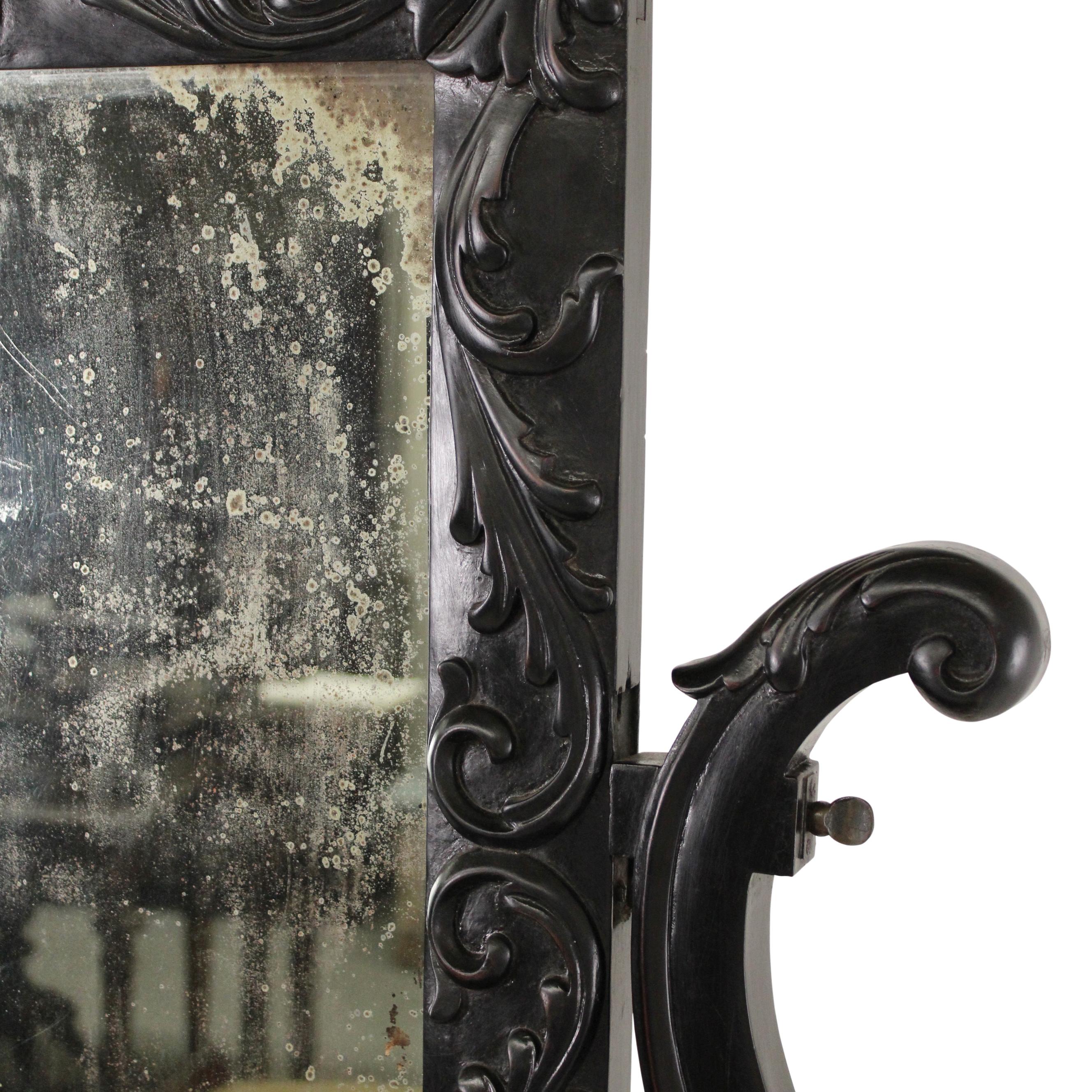 19th C. Mahogany Table Vanity For Sale 2