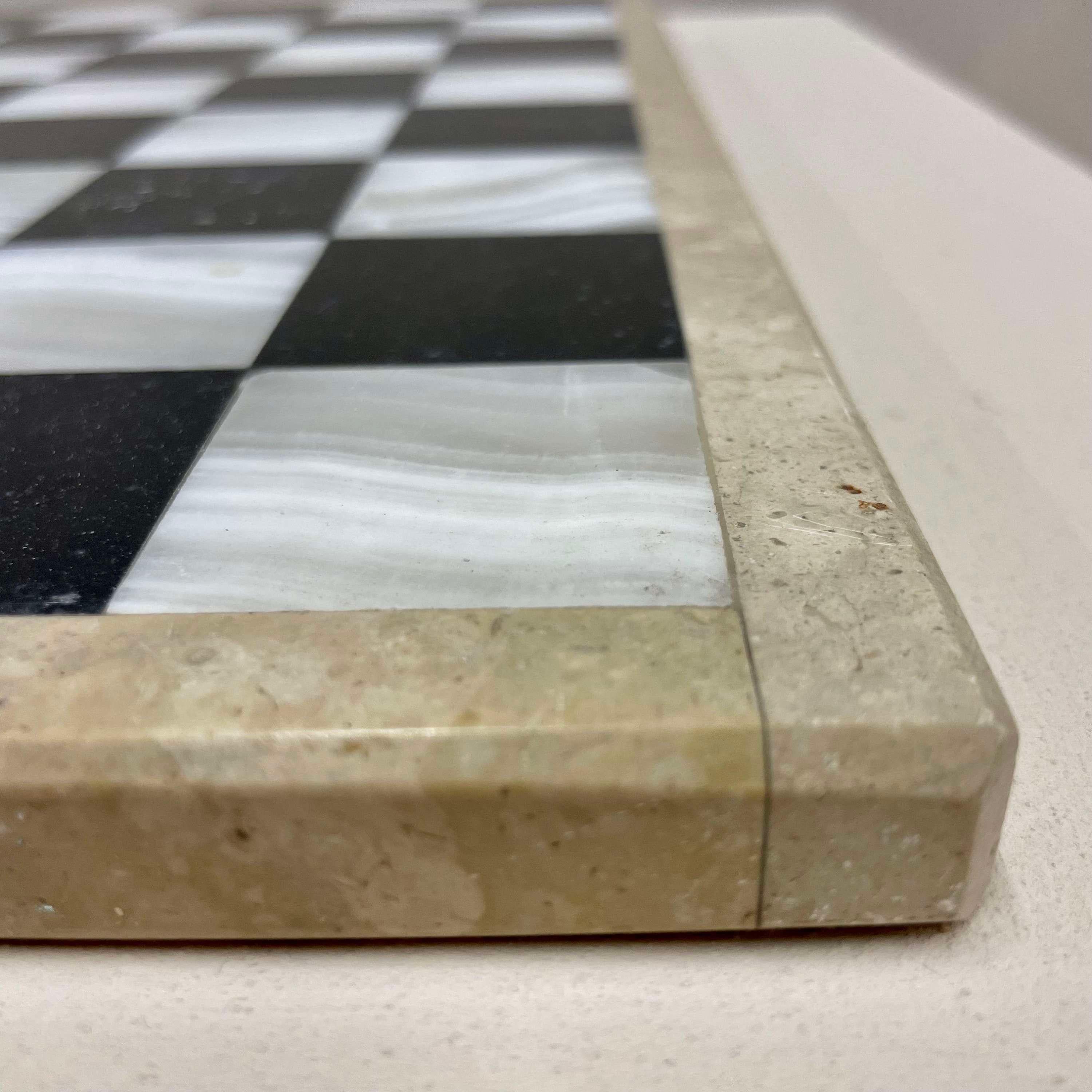 19th Century Marble & Mother of Pearl Chess Board In Good Condition In Southampton, GB