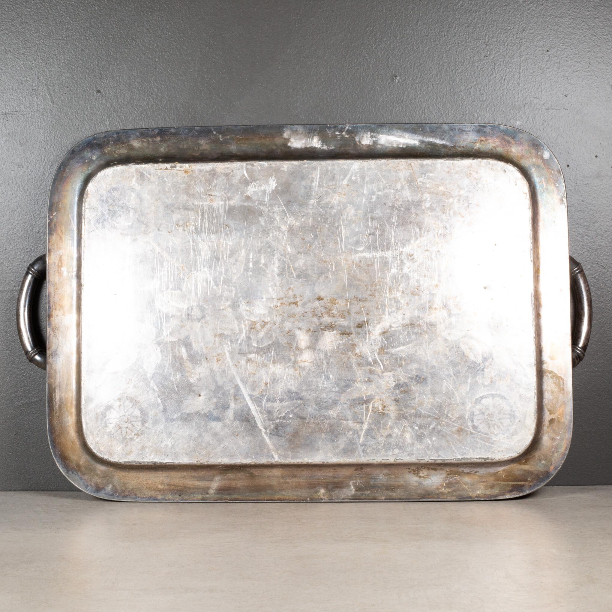 siglo XIX Bandeja de plata Meriden Brittania c.1860-1900 Movimiento estético en venta
