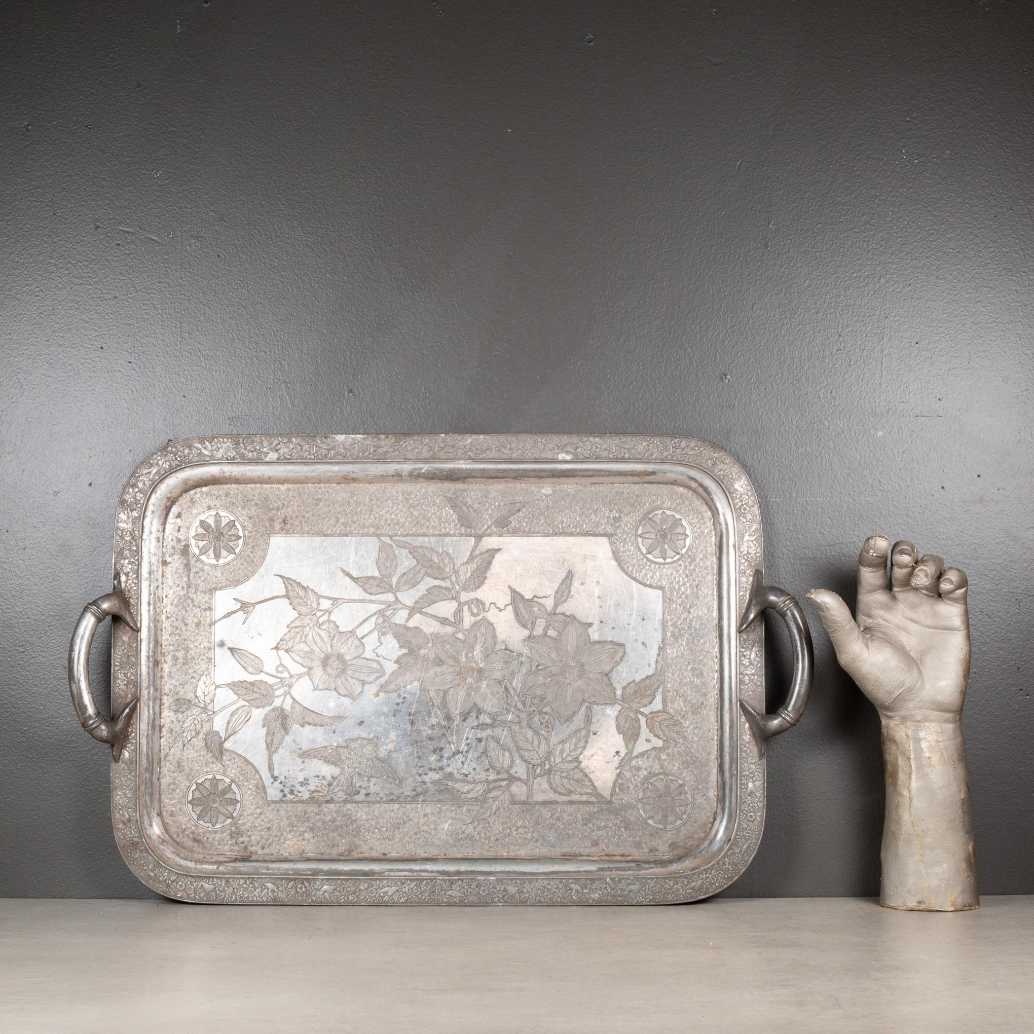 siglo XIX Bandeja de plata Meriden Brittania c.1860-1900 en Bueno estado para la venta en San Francisco, CA