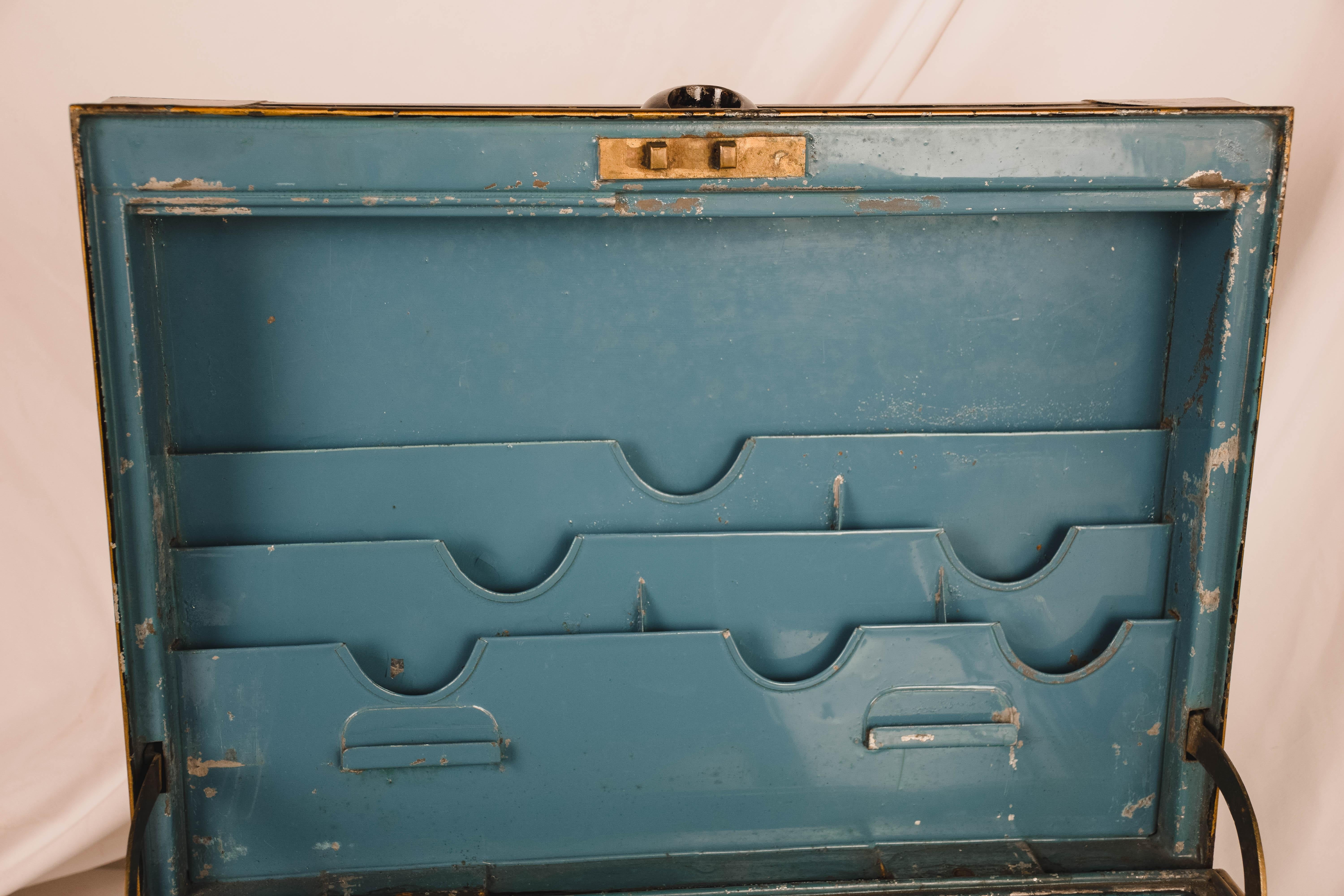 19th Century Metal English Cash Box 2