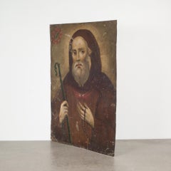 19th C. Mexican Retablo Saint Francis c.1880