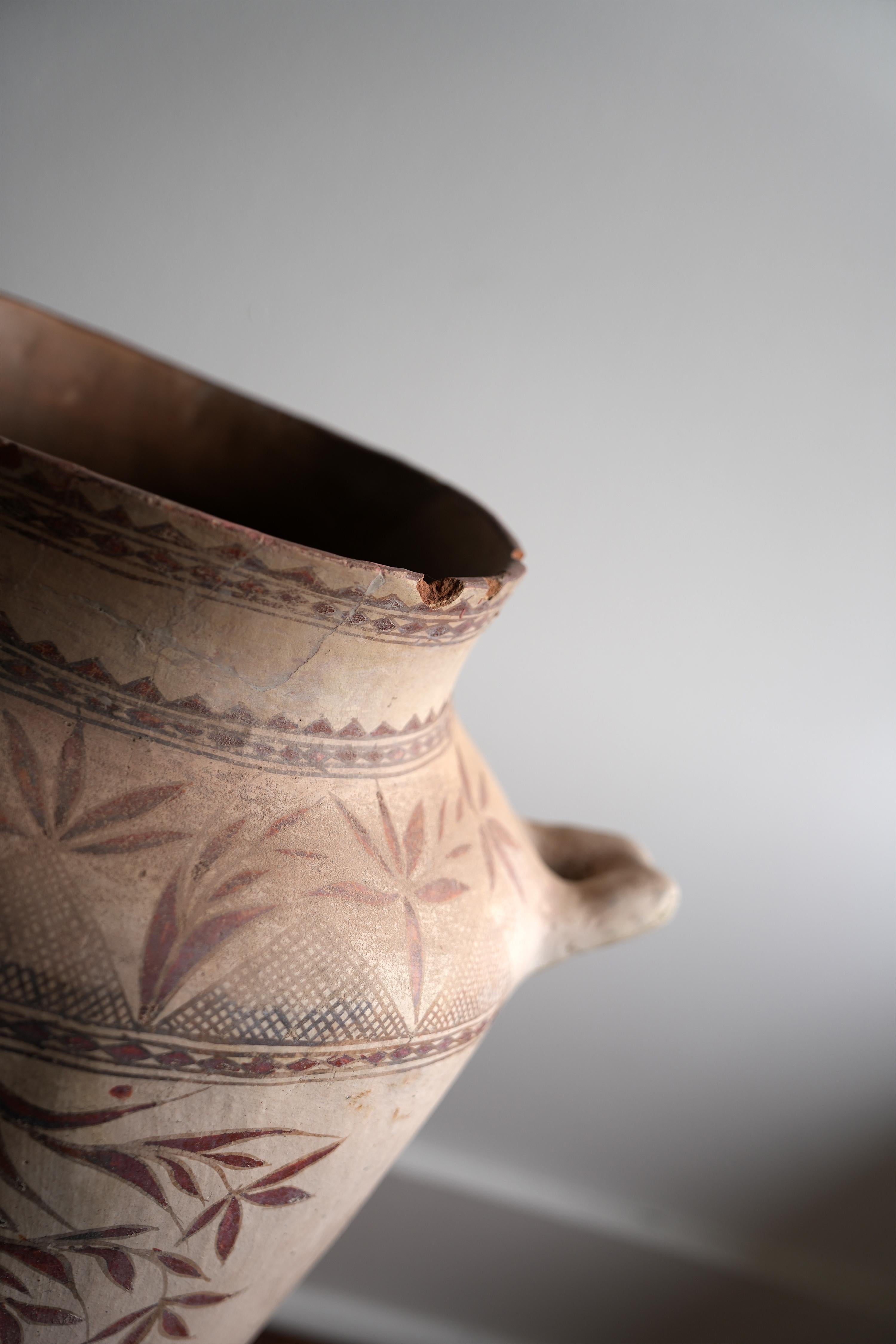 Pot mexicain en terre cuite peint du 19ème siècle en vente 1
