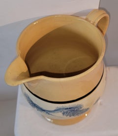 19th C Mochaware Milk Pitcher