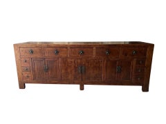 19th C. Monumental & Important Qing Dynasty Chinese Double Sided Sideboard