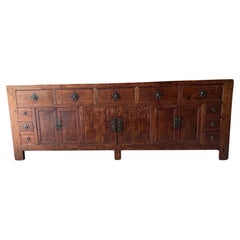 19th C. Monumental & Important Qing Dynasty Chinese Double Sided Sideboard