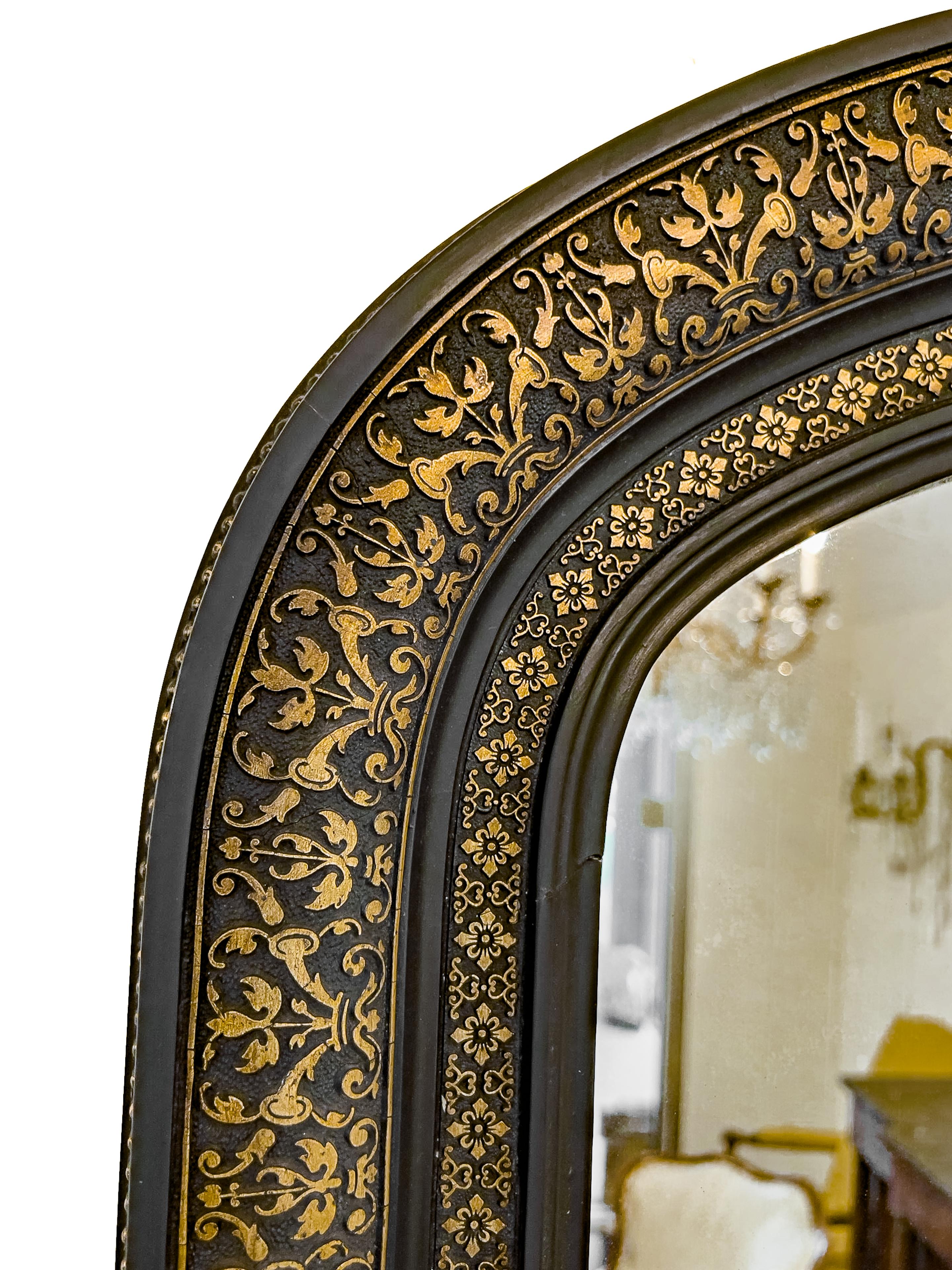 Miroir français du XIXe siècle de style Napoléon III   Bon état - En vente à Houston, TX