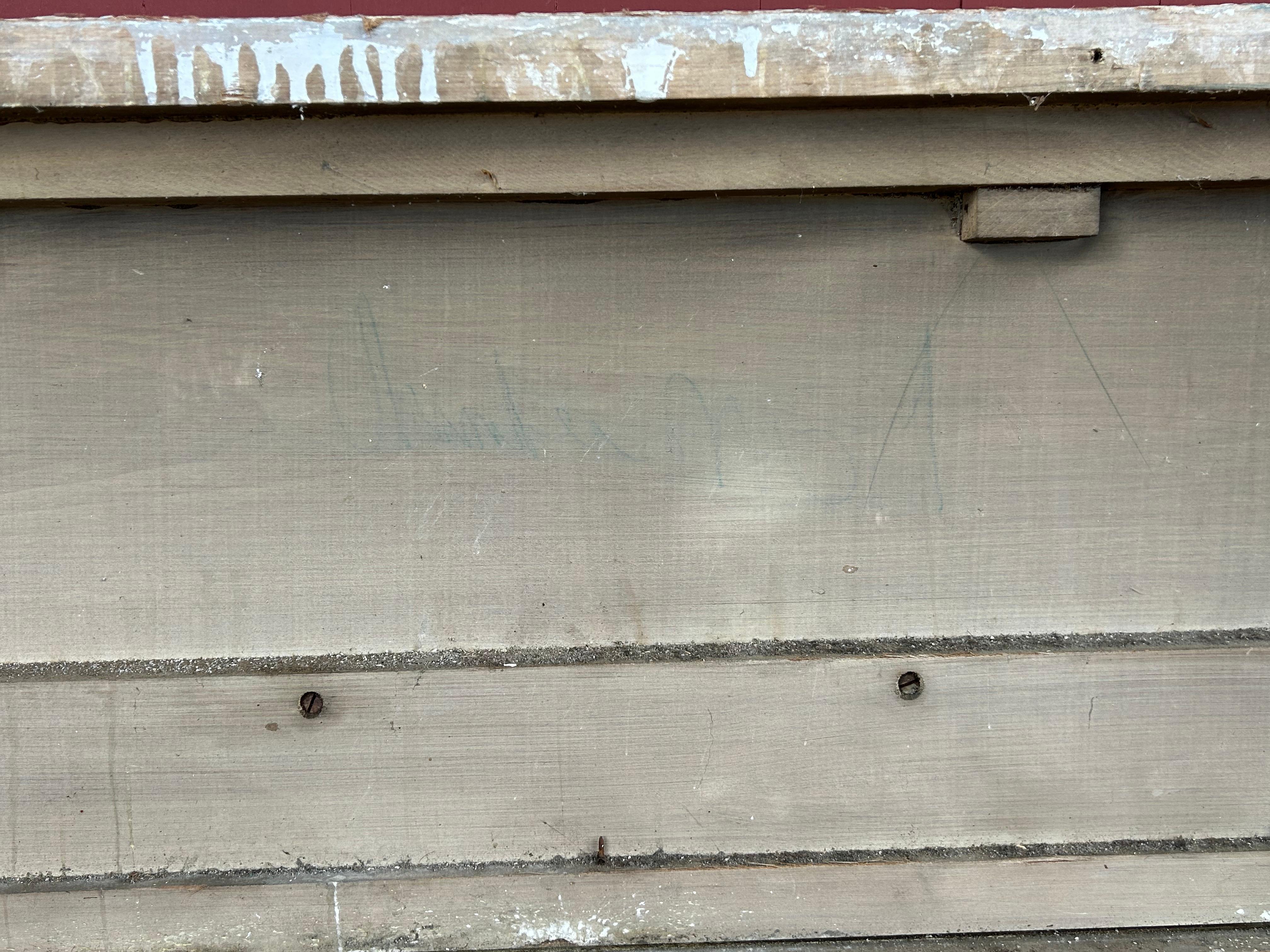 Large antique fireplace mantel with double fluted columns with a form of Corinthian capital, topped with putti. Center field with reclining woman with putti, Floral and leaf swag  design. Ornate detailed moldings, stepped shelf.  Older shabby chic