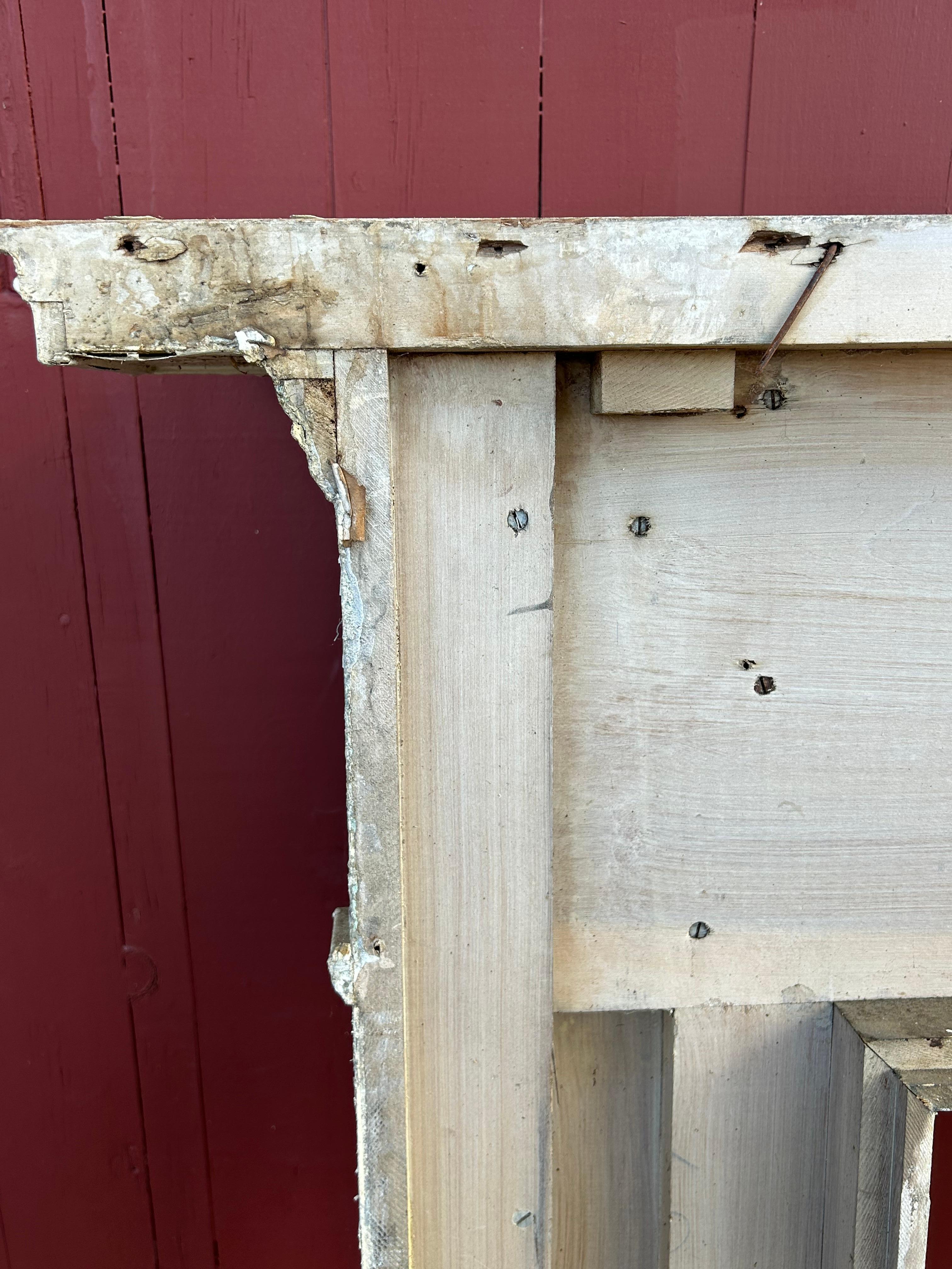 19th c Neoclassical Fireplace Mantel w Ribbon Swags For Sale 10