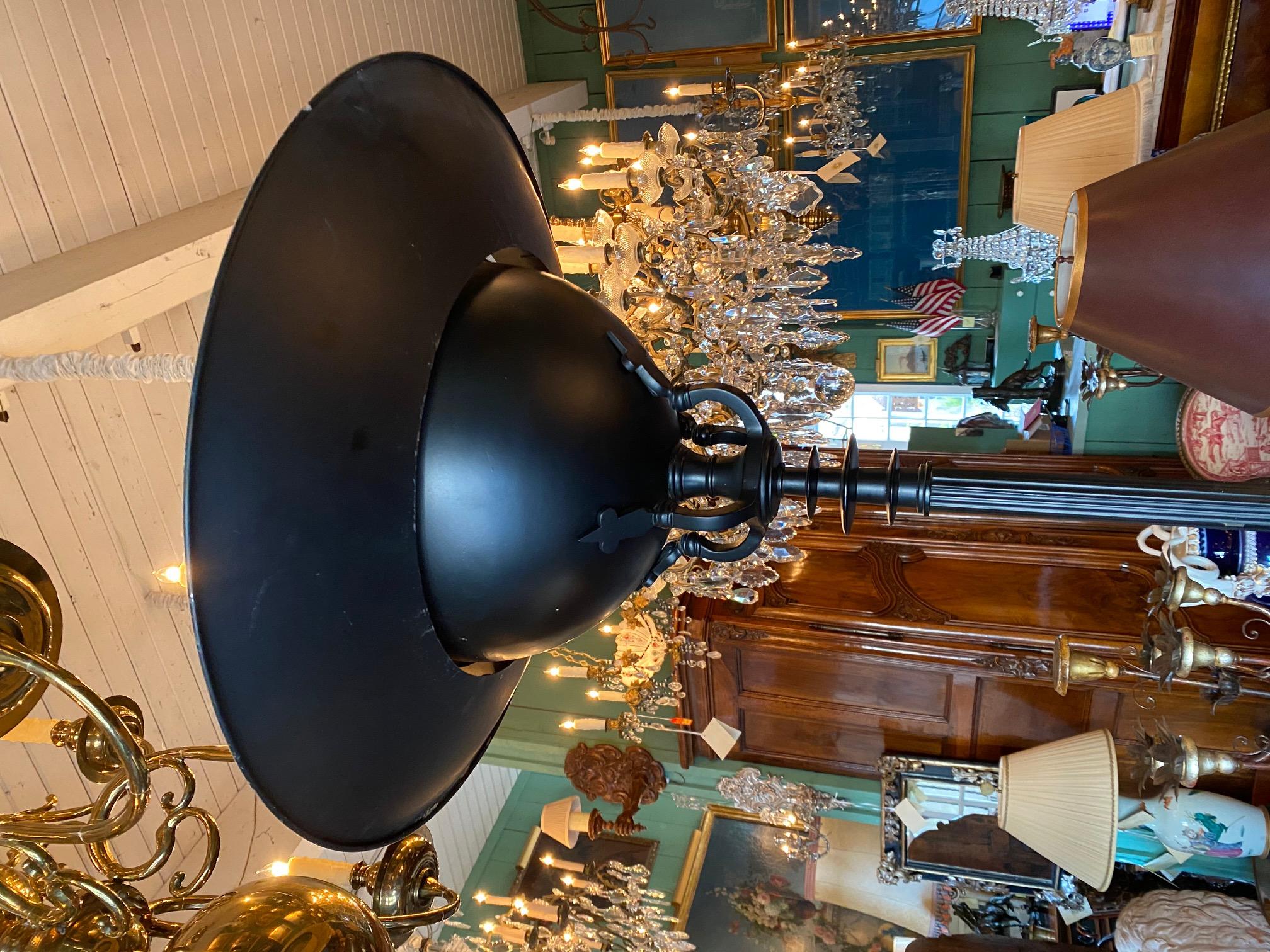 19th C. Neoclassical Side corner Torch Floor Lamp Pompeian Mood Light LA CA For Sale 4
