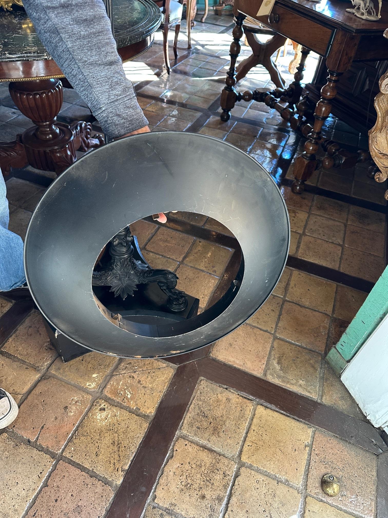19th C. Neoclassical Side corner Torch Floor Lamp Pompeian Mood Light LA CA For Sale 9