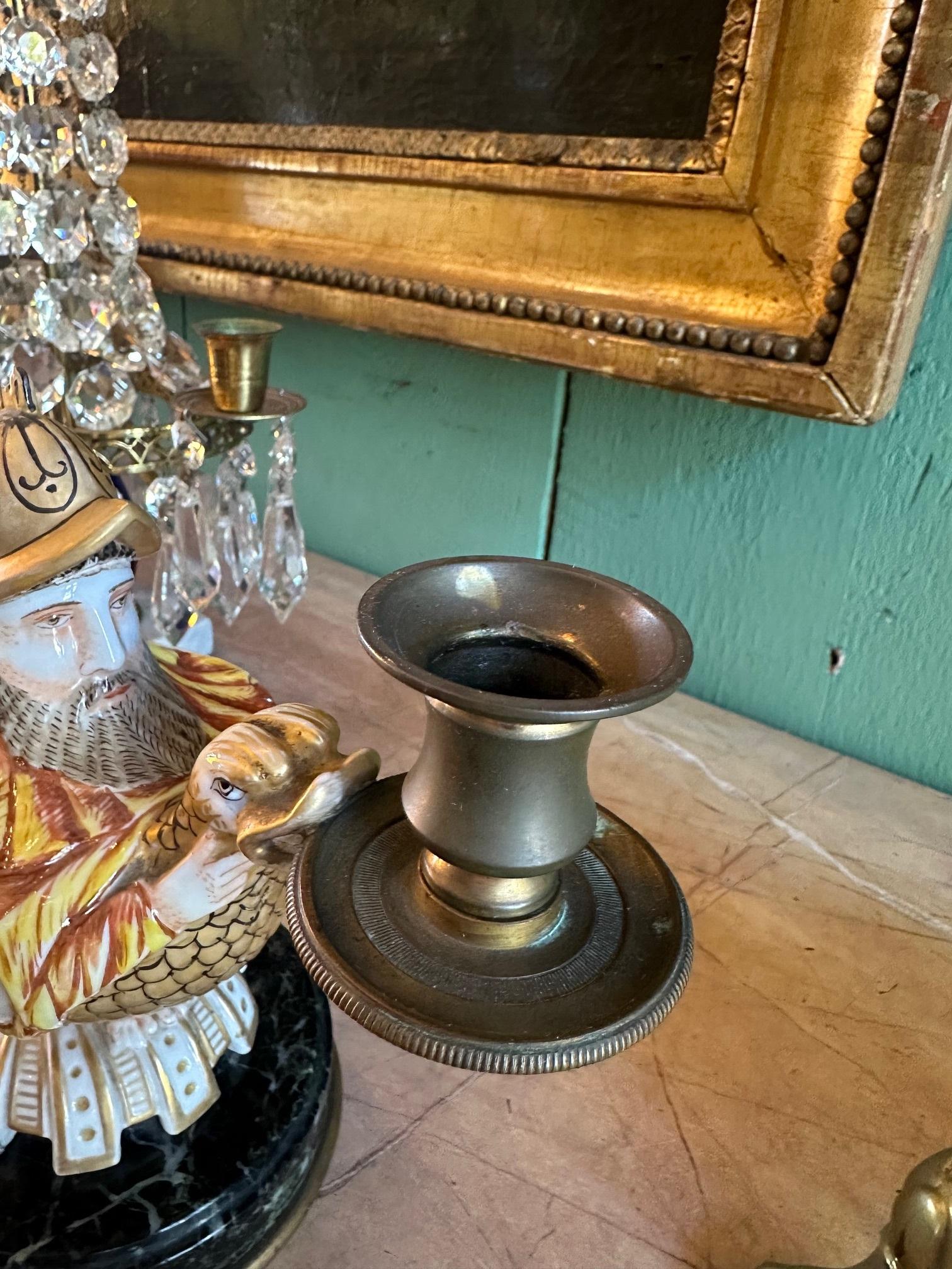 Lampe à huile Bibelot en porcelaine fantaisiste de style Capodimonte du 19e siècle en vente 1