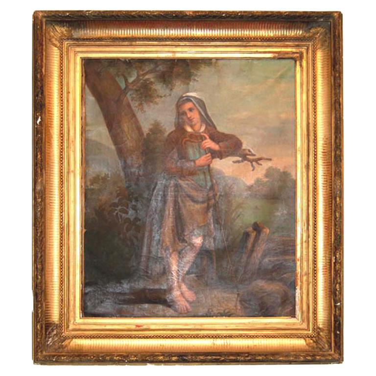 19th c. Oil Painting For Sale