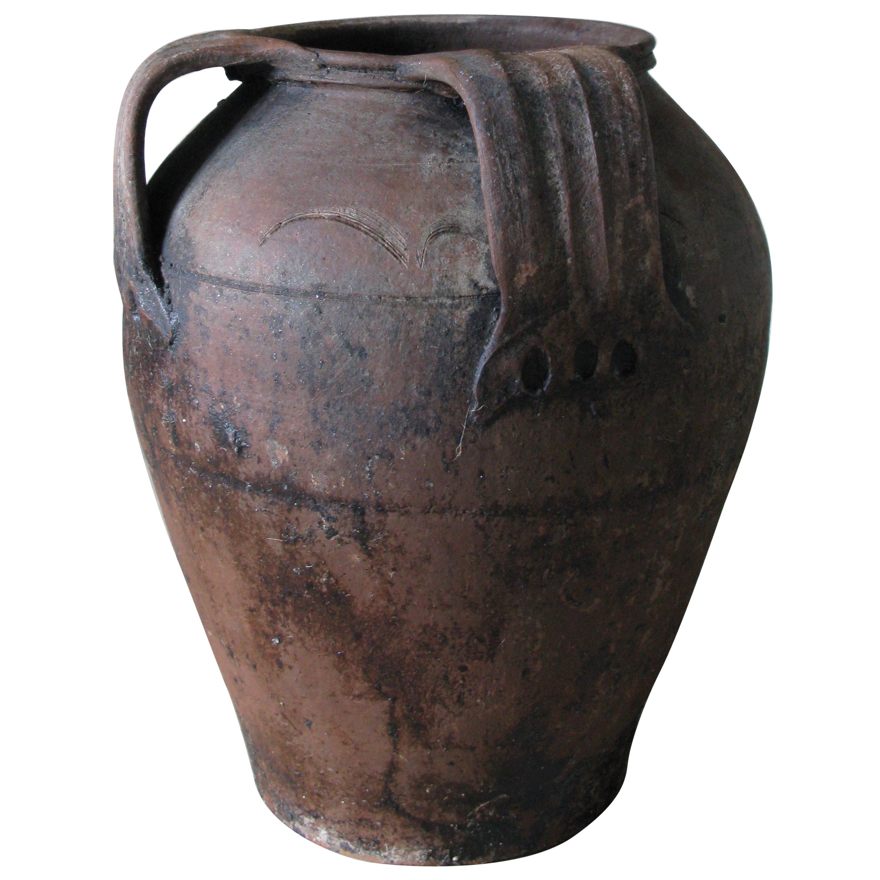 19th Century Olive Jar, Olive Jar, Spain, Jar, Pot, Terracotta Jar