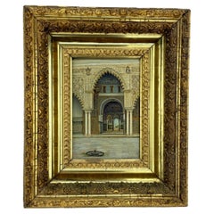 Orientalische architektonische Inneneinrichtung des Alcazar von Sevilla aus dem 19. Jahrhundert von Tomas Aceves