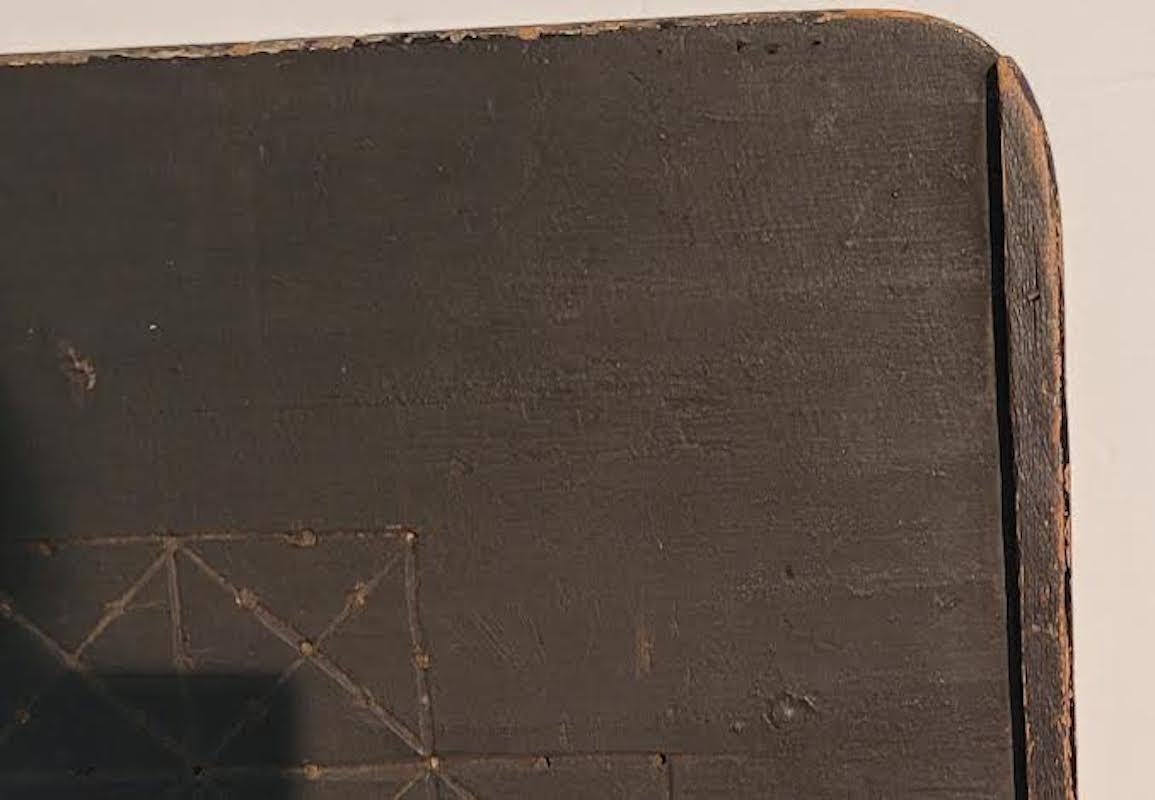Planche à damier peinte d'origine du 19ème siècle en vente 3
