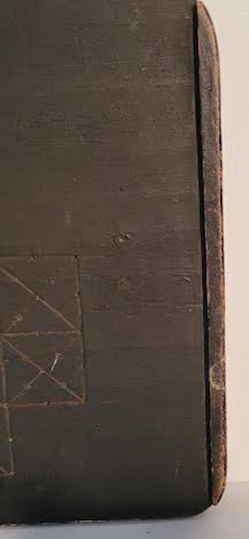 Planche à damier peinte d'origine du 19ème siècle en vente 4