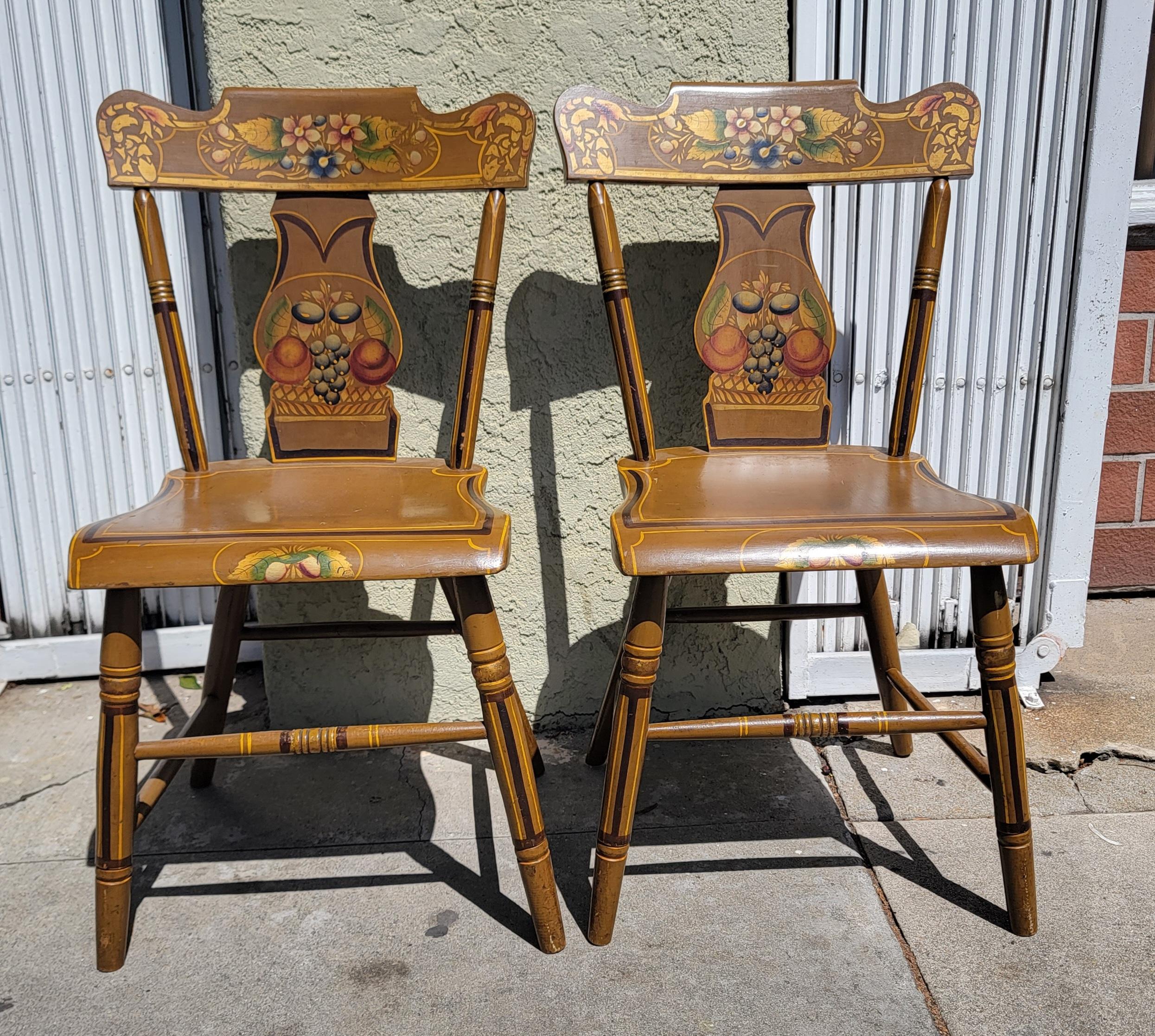 Other 19th C Original Painted Decorated Chairs, Lancaster County PA