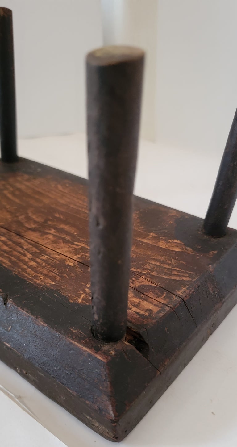 19th C Original Painted Milking Stool For Sale at 1stDibs