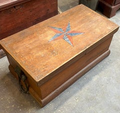 19th C. Paint Decorated Sea Chest