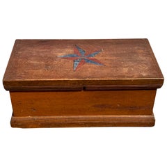 Antique 19th C. Paint Decorated Sea Chest