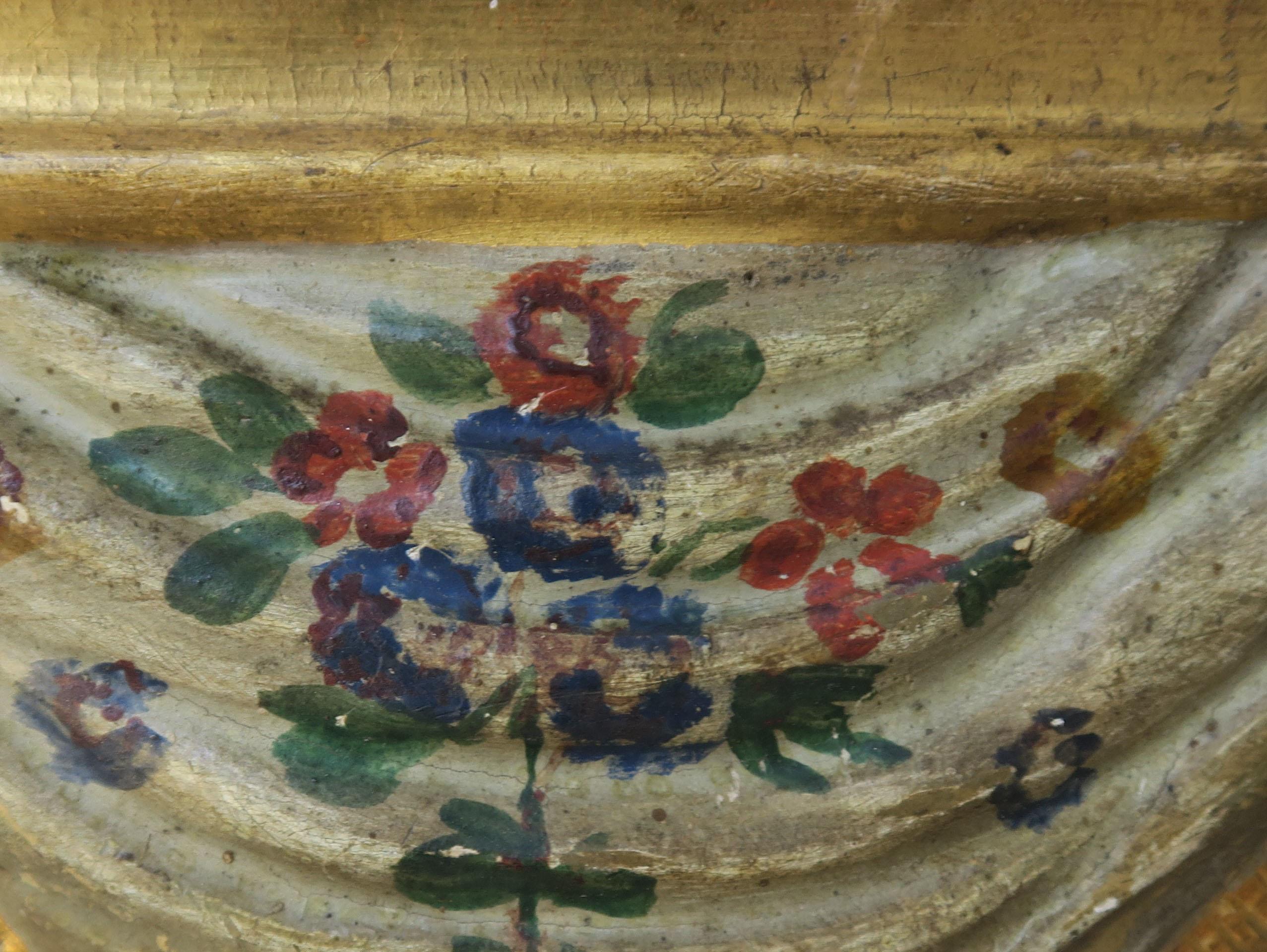 Wood 19th Century Painted Venetian Bed Canopy